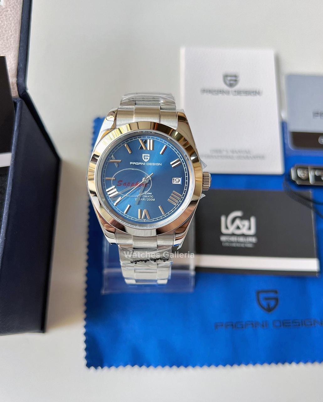 Pagani Design Oyster Date Roman Automatic (Blue) PD1691
