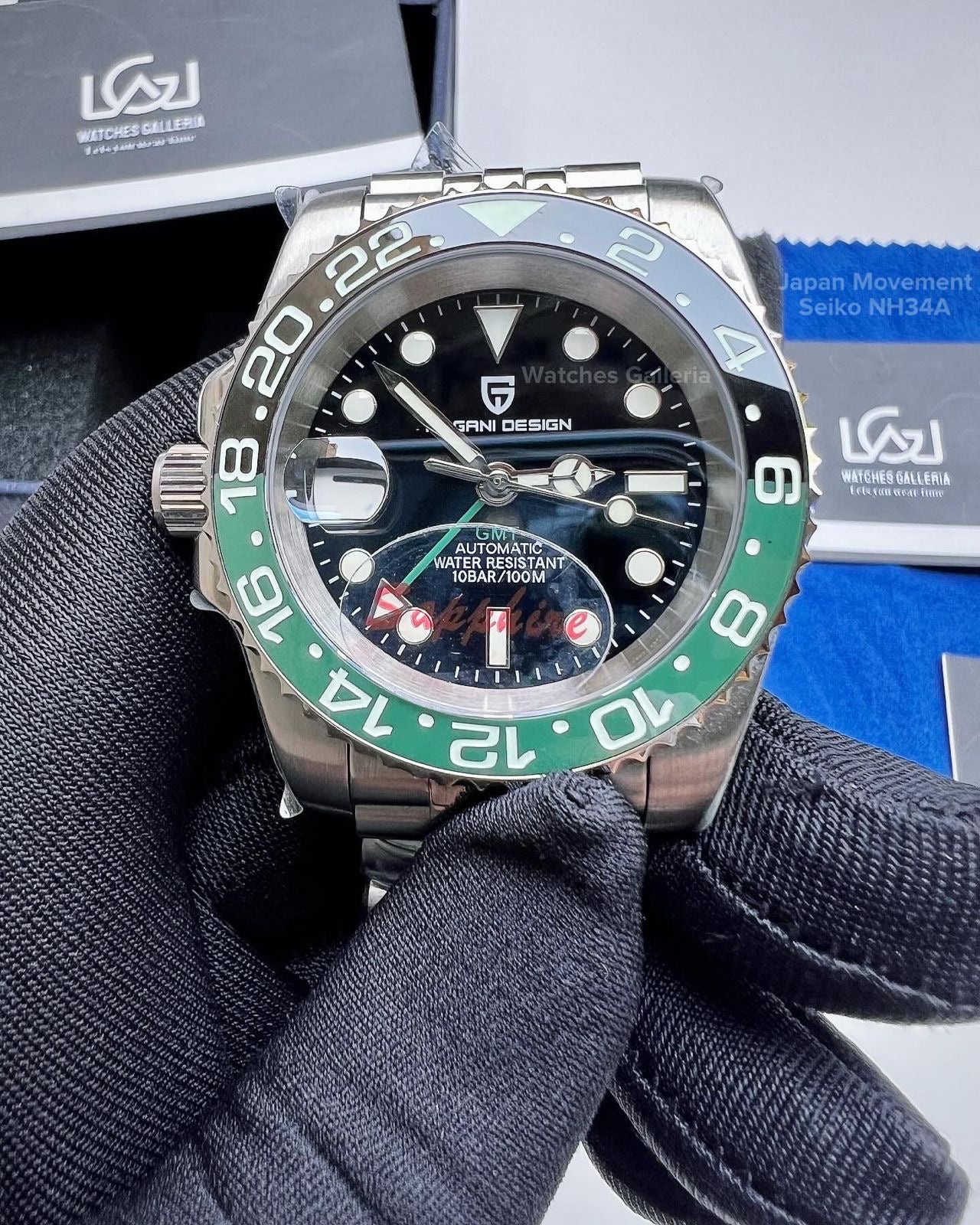 Pagani Design GMT Master I Automatic Seiko NH34A (Sprite) PD1662A