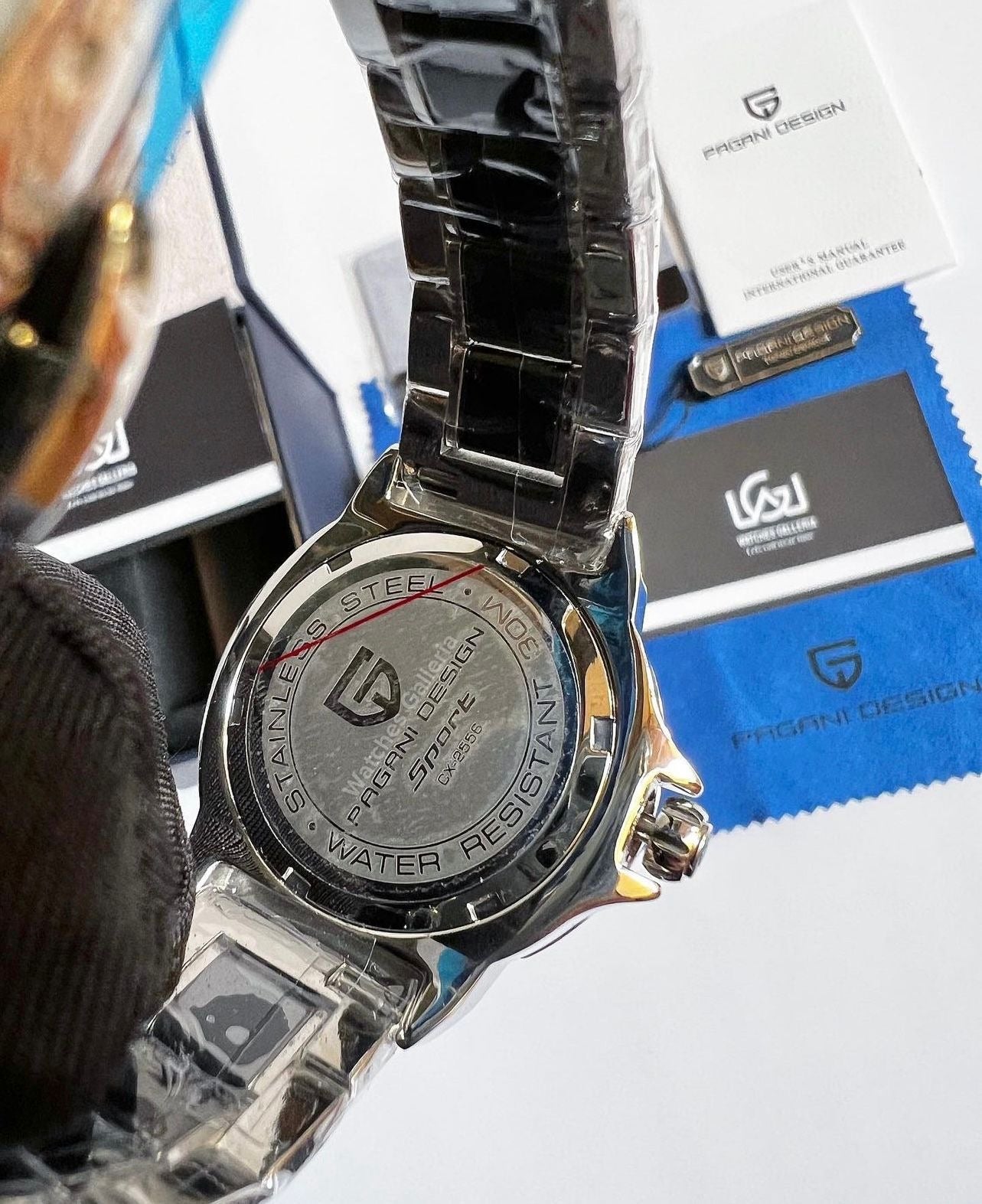 Pagani Design Ladies Watch (Silver Black) (Discontinued) CX2555