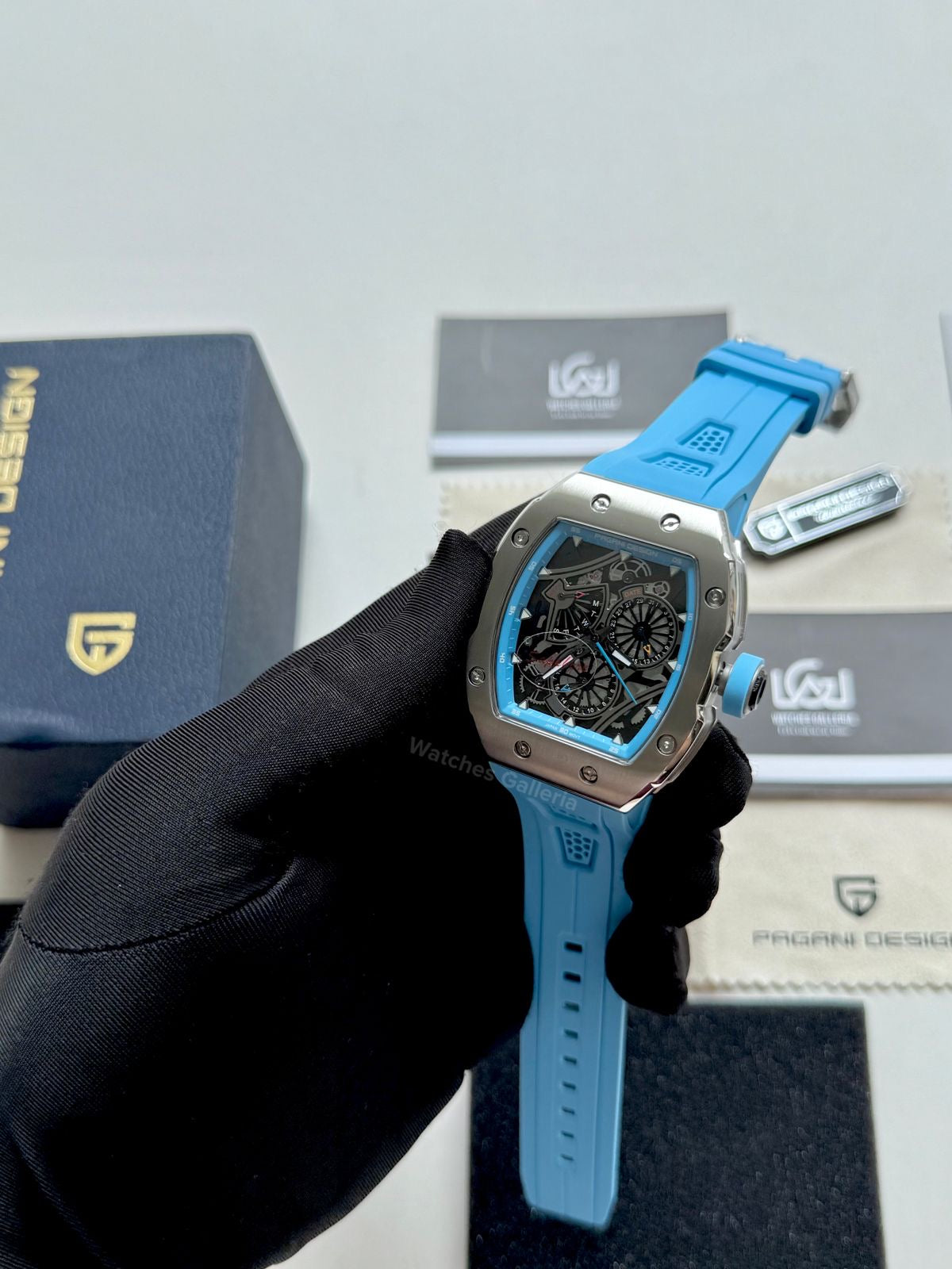 Pagani Design Tonneau Calendar Quartz PDys012 (Sky) Pagani Design in Pakistan