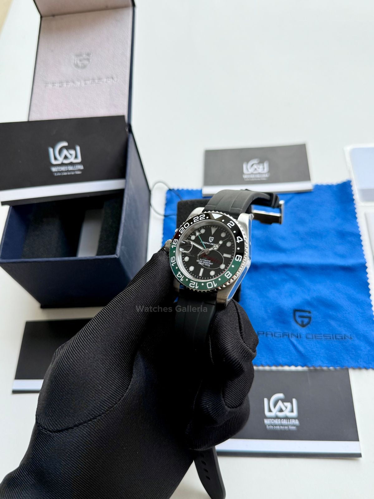 Pagani Design GMT Master I Sprite Automatic(Silicon Exclusive) PD1662 Watches Galleria