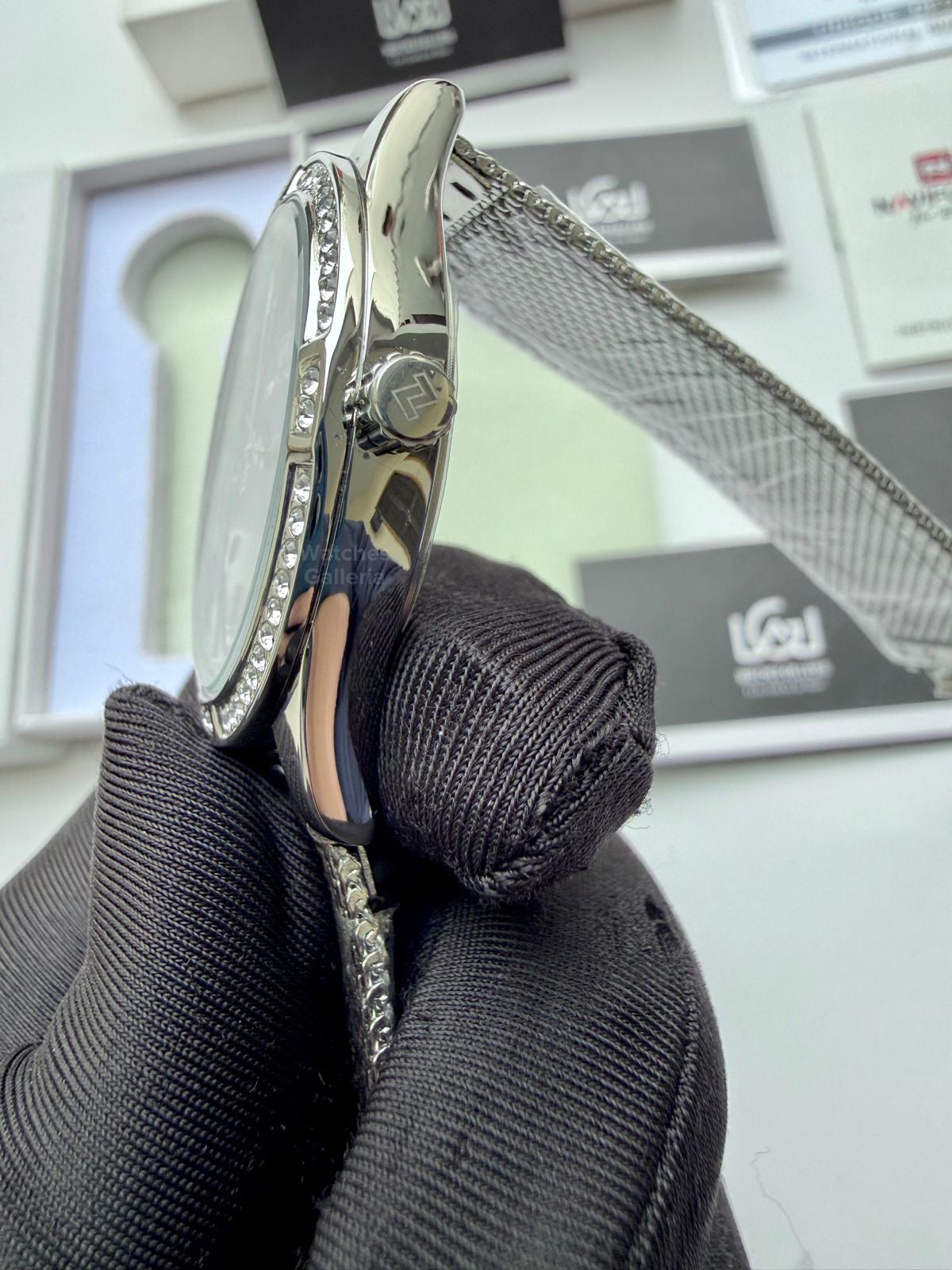 Naviforce NF5028 Blue Classic Stones Quartz Watch (Unisex) Naviforce Watch Pakistan