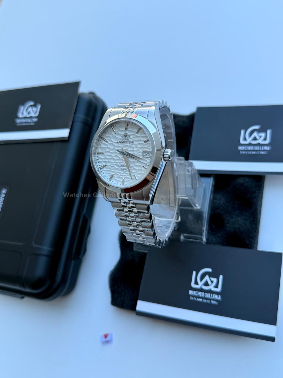Addiesdive Omiwatari (White) Japan Automatic Movement AD2118 Watches Galleria