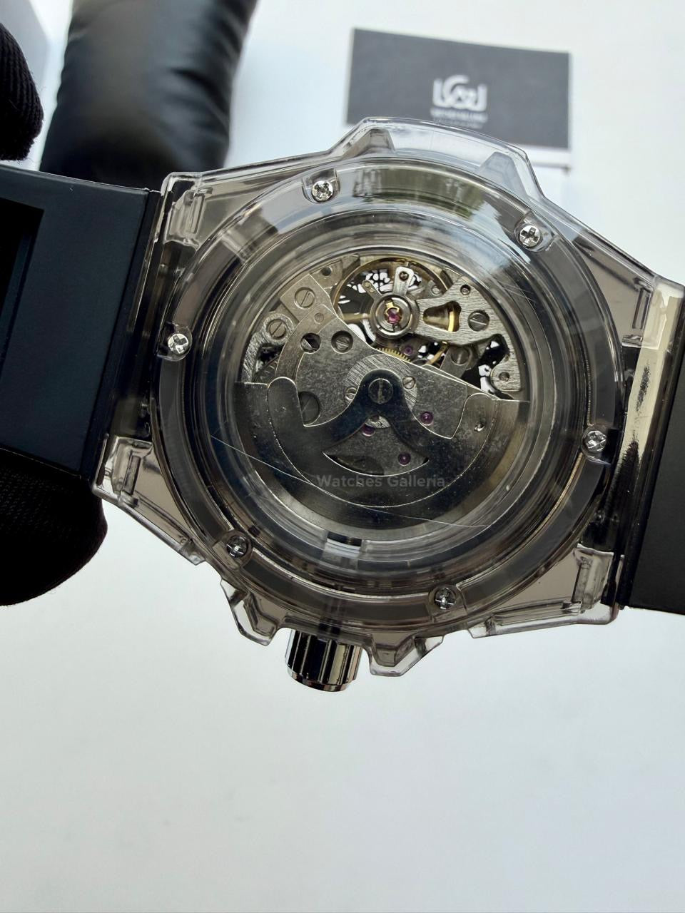 Onola ON3836 Oak Skeleton Black Automatic Watch – 49mm Transparent Dial, Bold Sport Design, Pakistan Edition