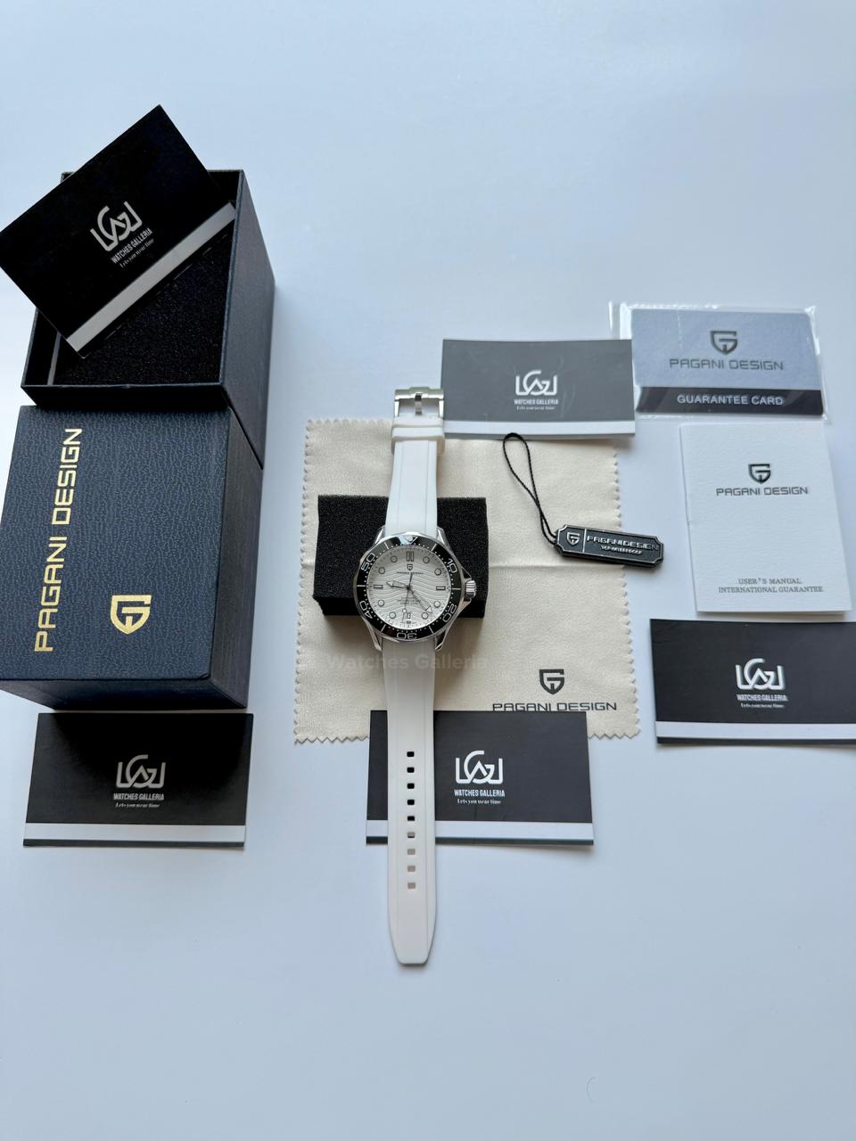 Pagani Design PD1685 Seamaster Diver White Automatic Watch – 200M Sapphire Crystal NH35A/Miyota Luxury Dive Watch in Pakistan | Watches Galleria