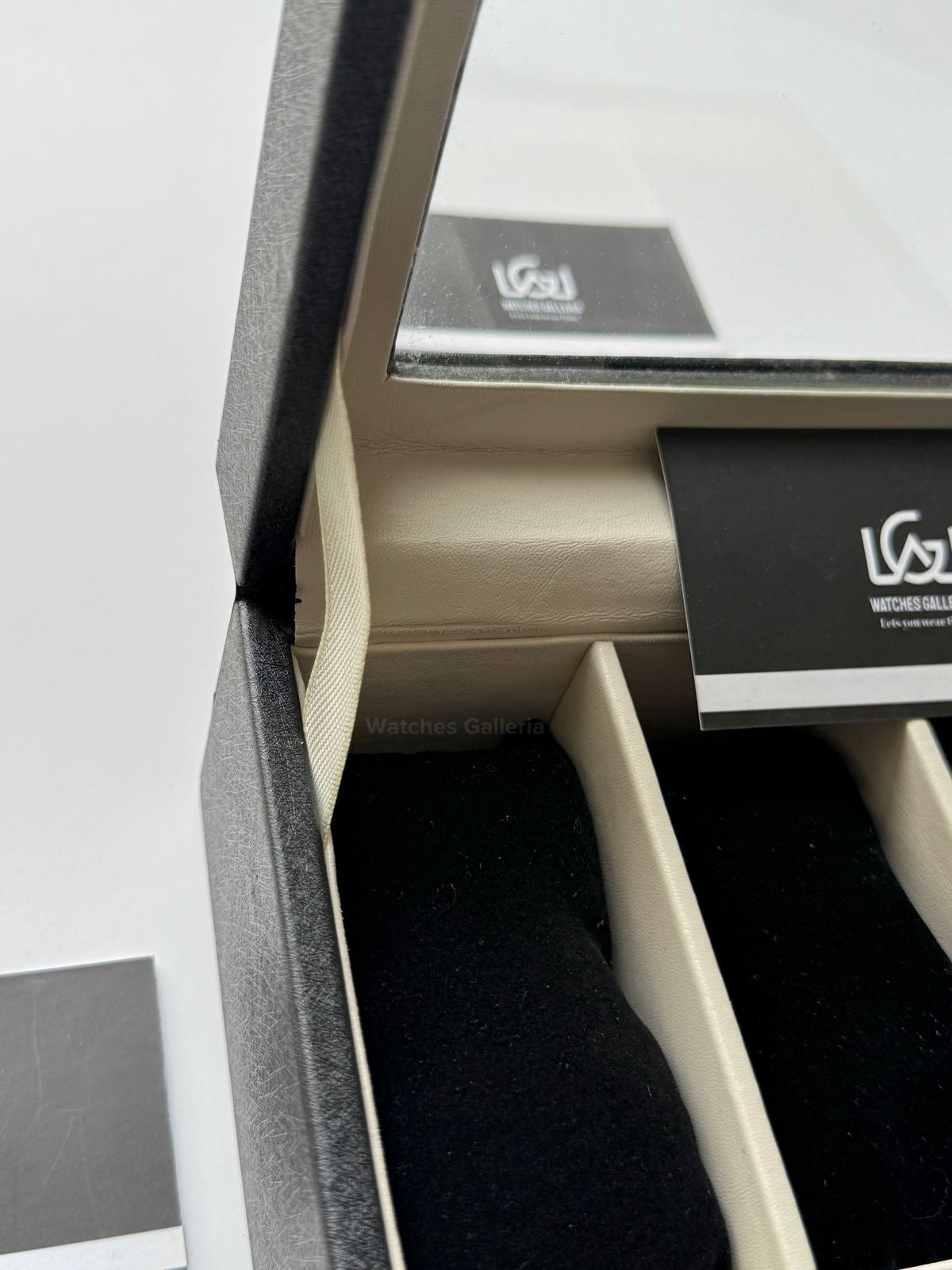 Watch Organizer Box (Black/White) | 3 Slots Watch Box | Watch Storage Box | Watch Box