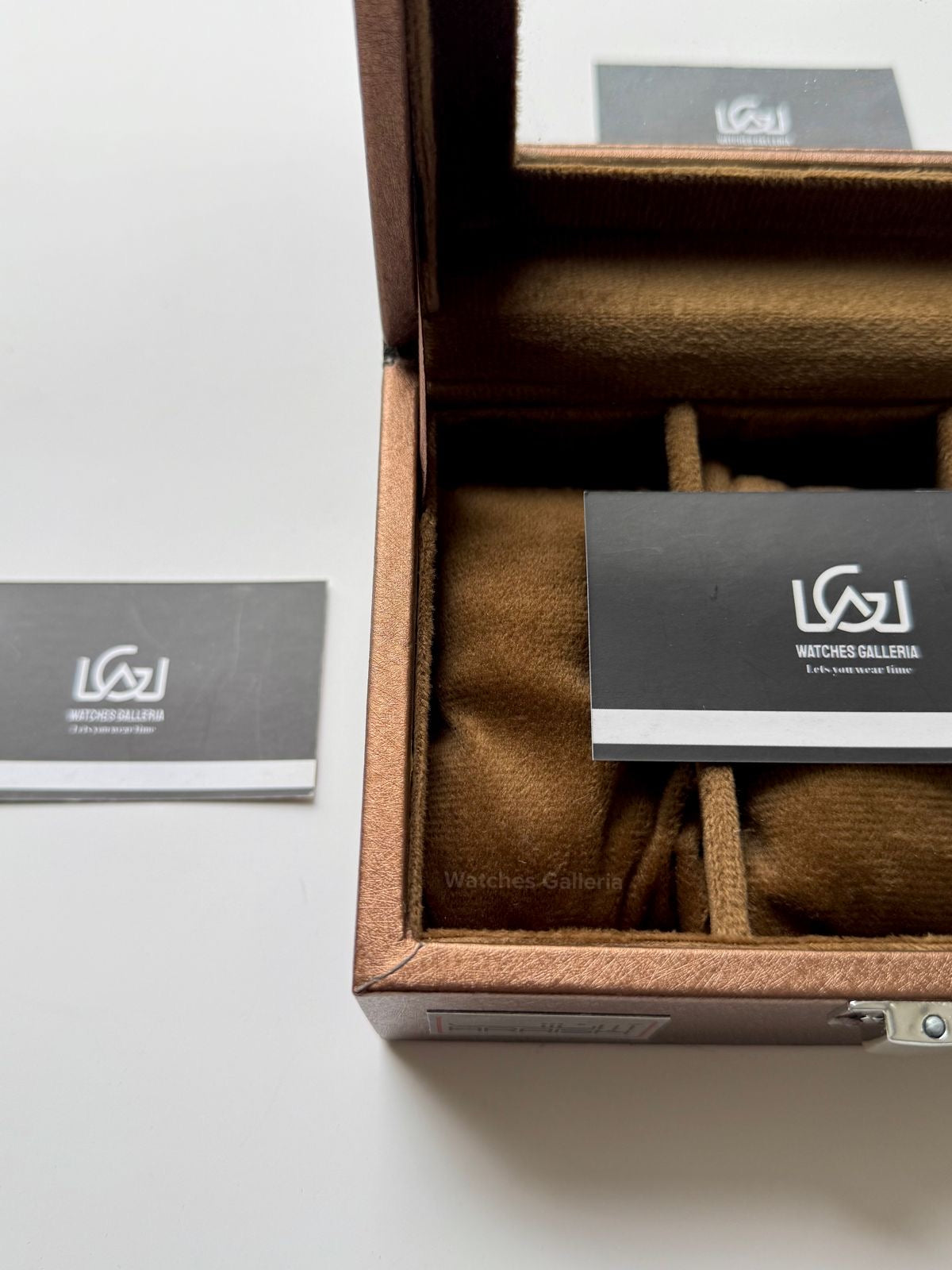 Watch Organizer Box (Brown) | 3 Slots Watch Box | Watch Storage Box | Watch Box