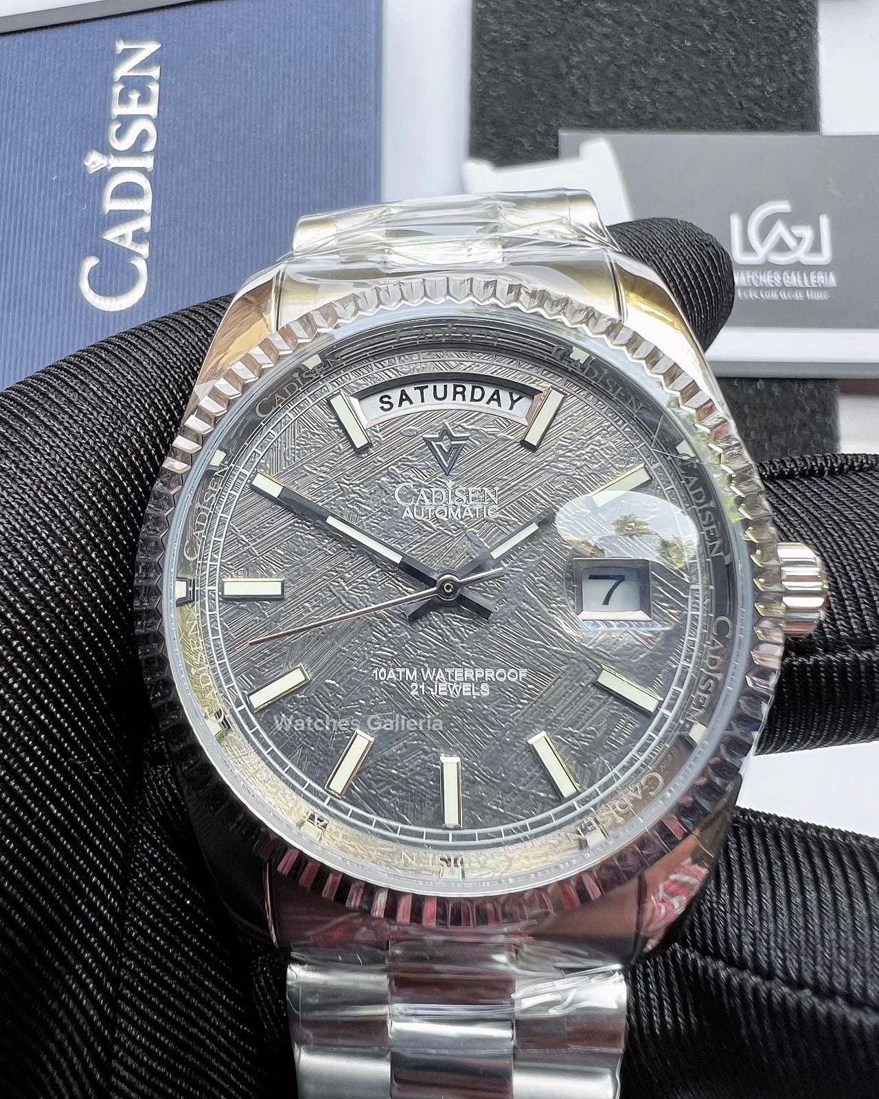 Cadisen Date Day Automatic (Grey Meteorite) C8214