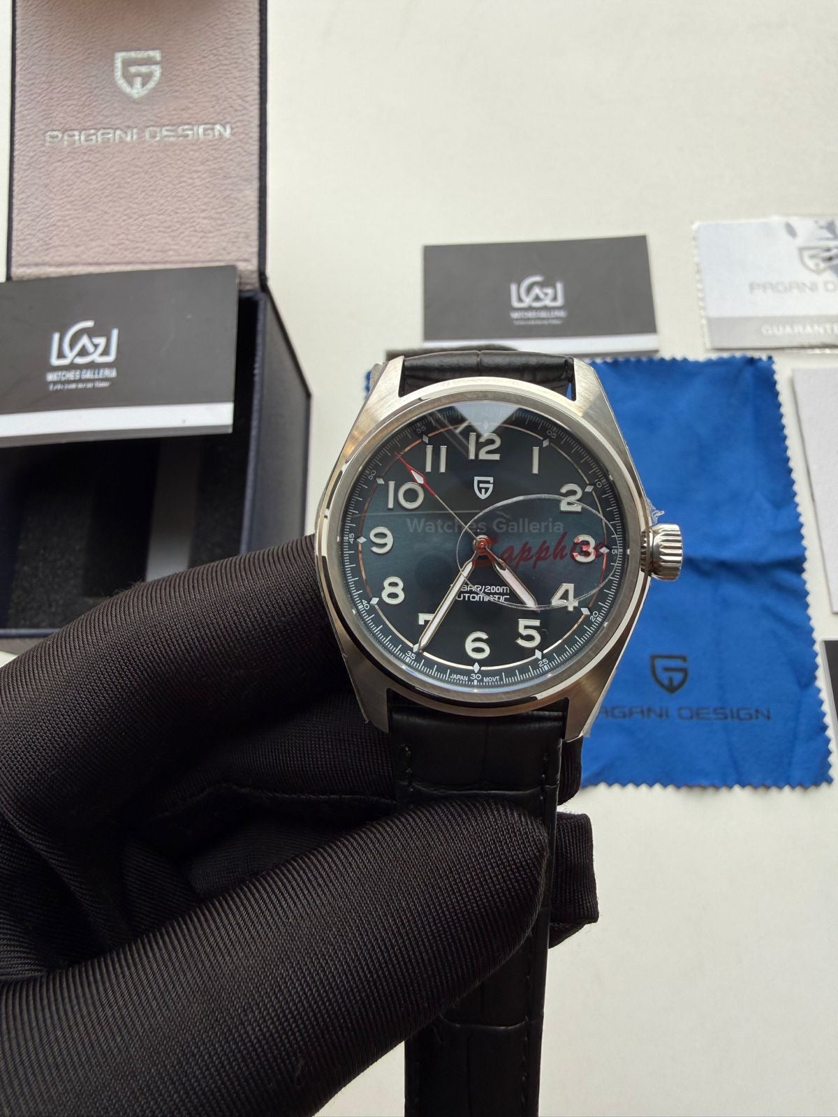 Pagani Design PD1717 Spirit Pilot (Blue/Black Leather Exclusive) Pagani Design Watch Pakistan