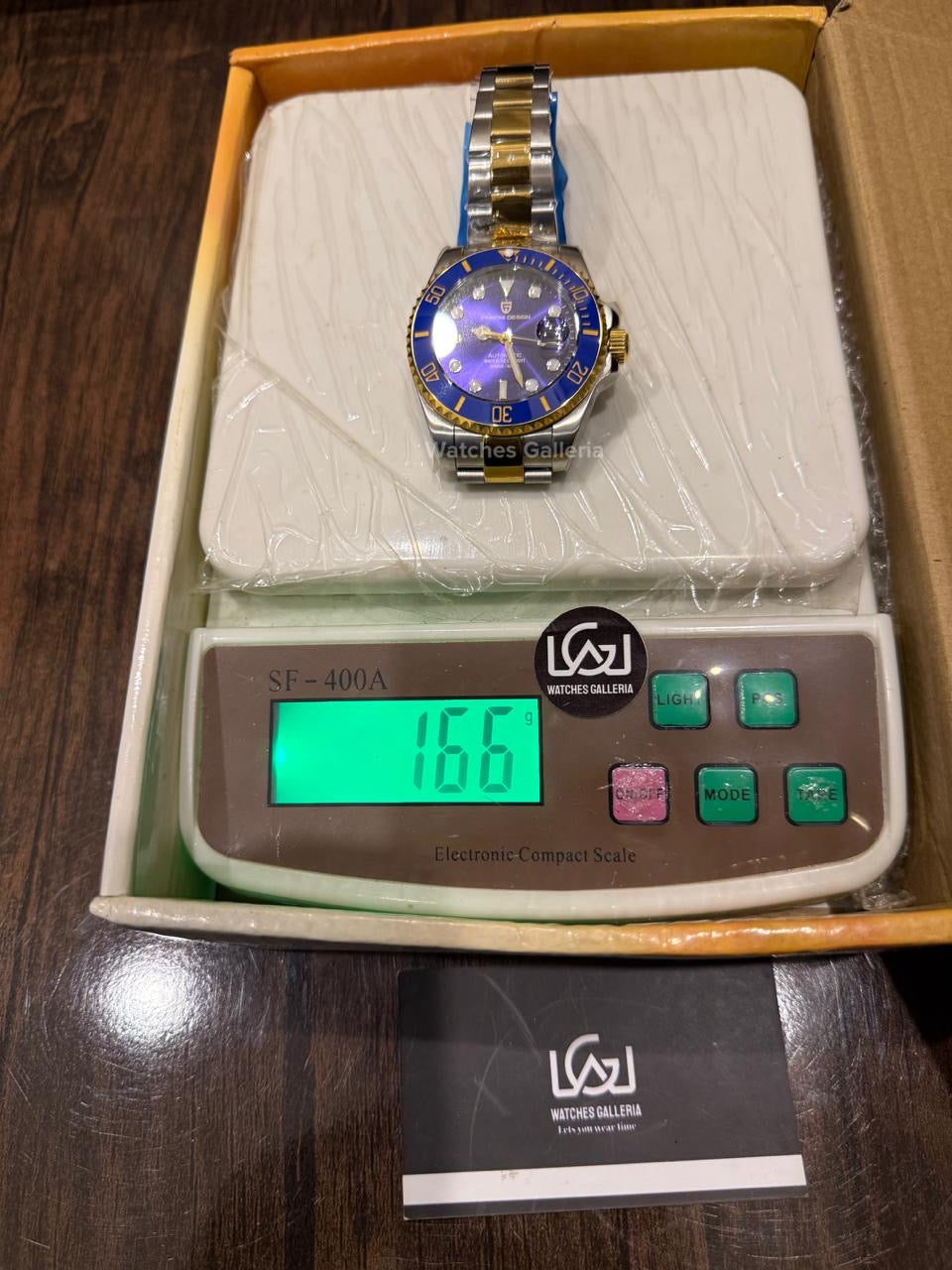 Pagani Design Watch PD1639 Submariner Automatic (Gold Blue) Pagani Design in Pakistan