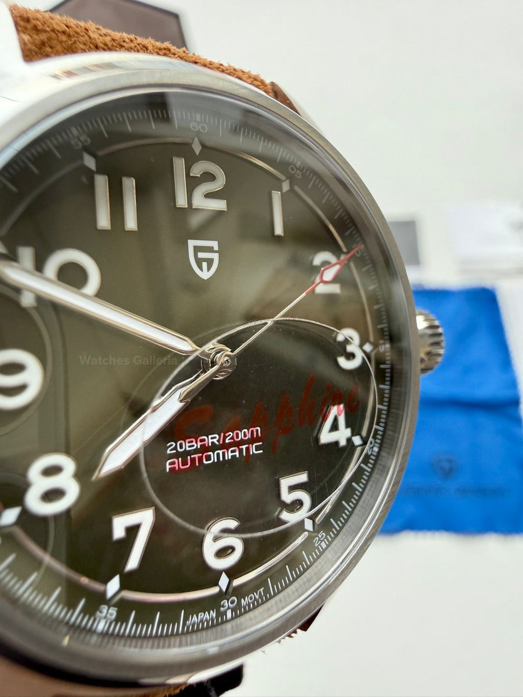 Pagani Design PD1717 Spirit Pilot Automatic (Green Suede Leather Exclusive) Pagani Design in Pakistan