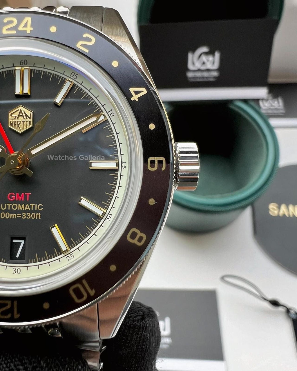 San Martin GMT RootBeer Automatic SN0116 Watches Galleria