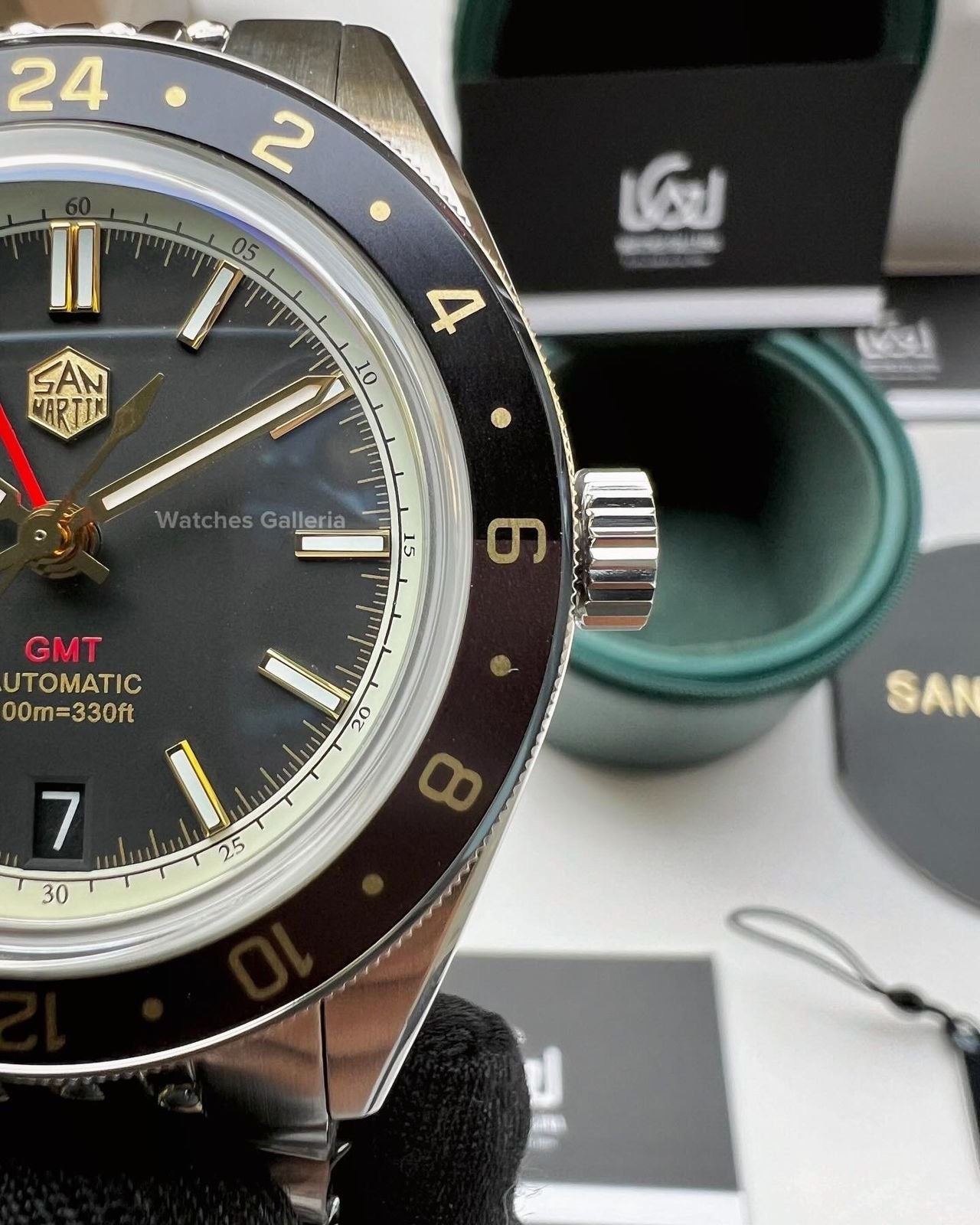 San Martin GMT RootBeer Automatic SN0116 Watches Galleria
