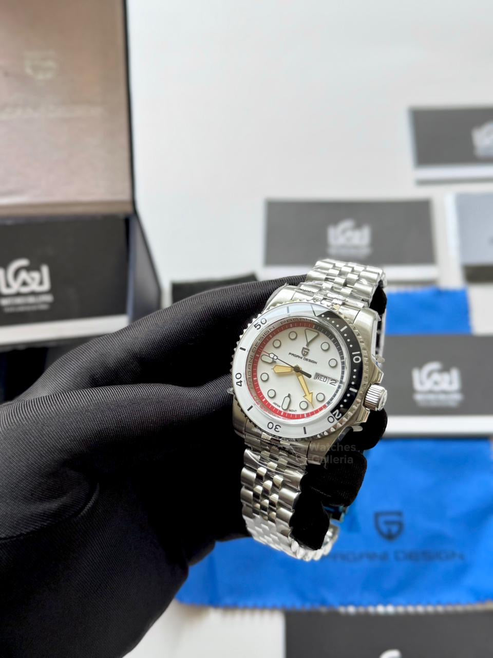 Pagani Design PD1726 Mini Gundam Limited Edition Automatic Watch – Sapphire Crystal, Seiko NH36A, Ceramic Bezel