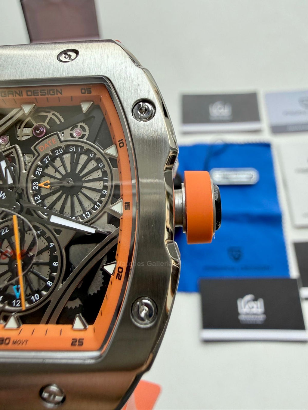 Pagani Design Tonneau Calendar Quartz PDys012 (Orange) Pagani Design in Pakistan