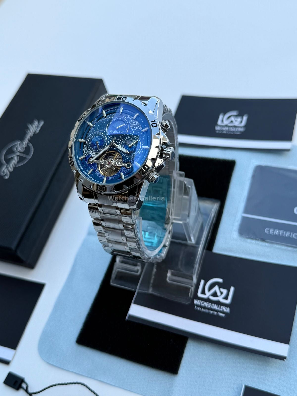 Glenaw Moonphase Automatic (Blue) GL8919 Watches Galleria