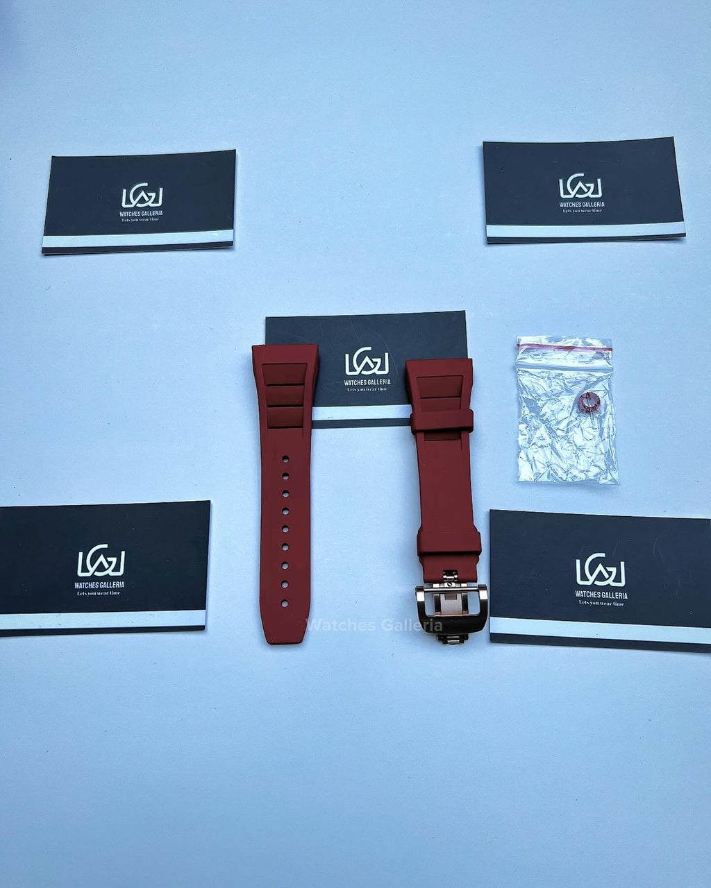 Apple Watch Tonneau Modification Kit Rubber Straps (Red) APB1621 44-45mm