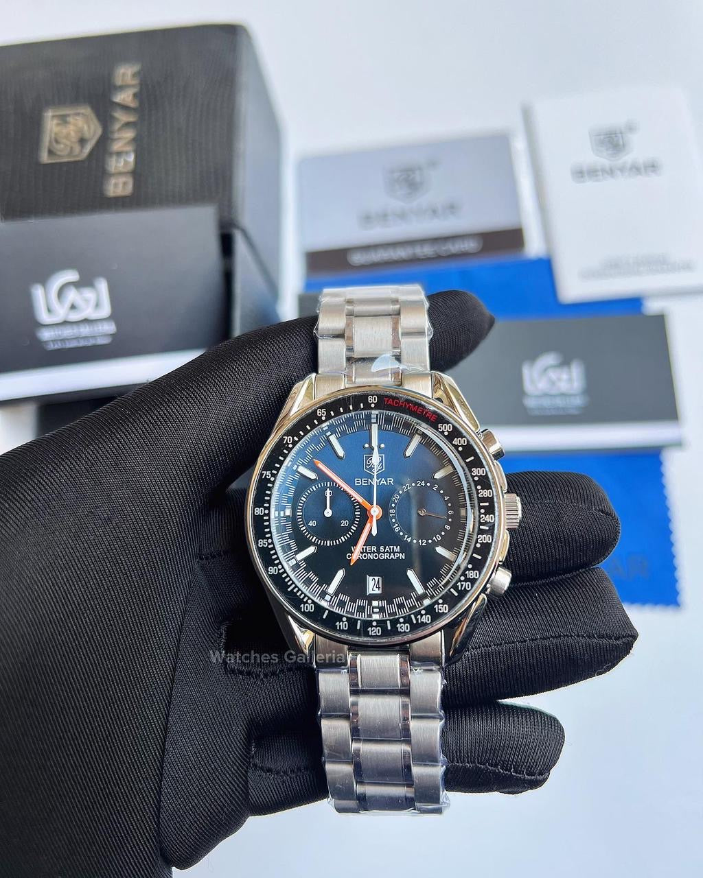 Benyar Black Bay Chronograph Quartz (Blue) BY5194