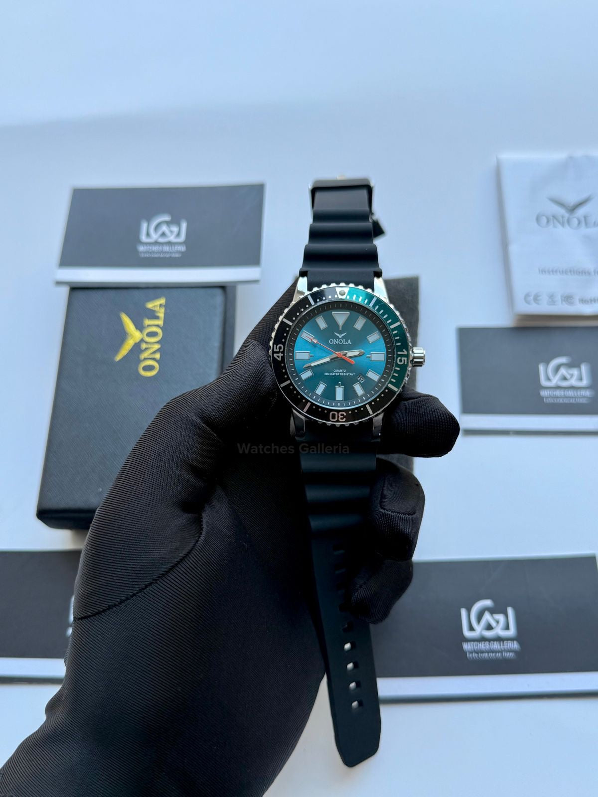 Onola 3850 Sports Diving Style Quartz (Blue/Black) Onola Pakistan