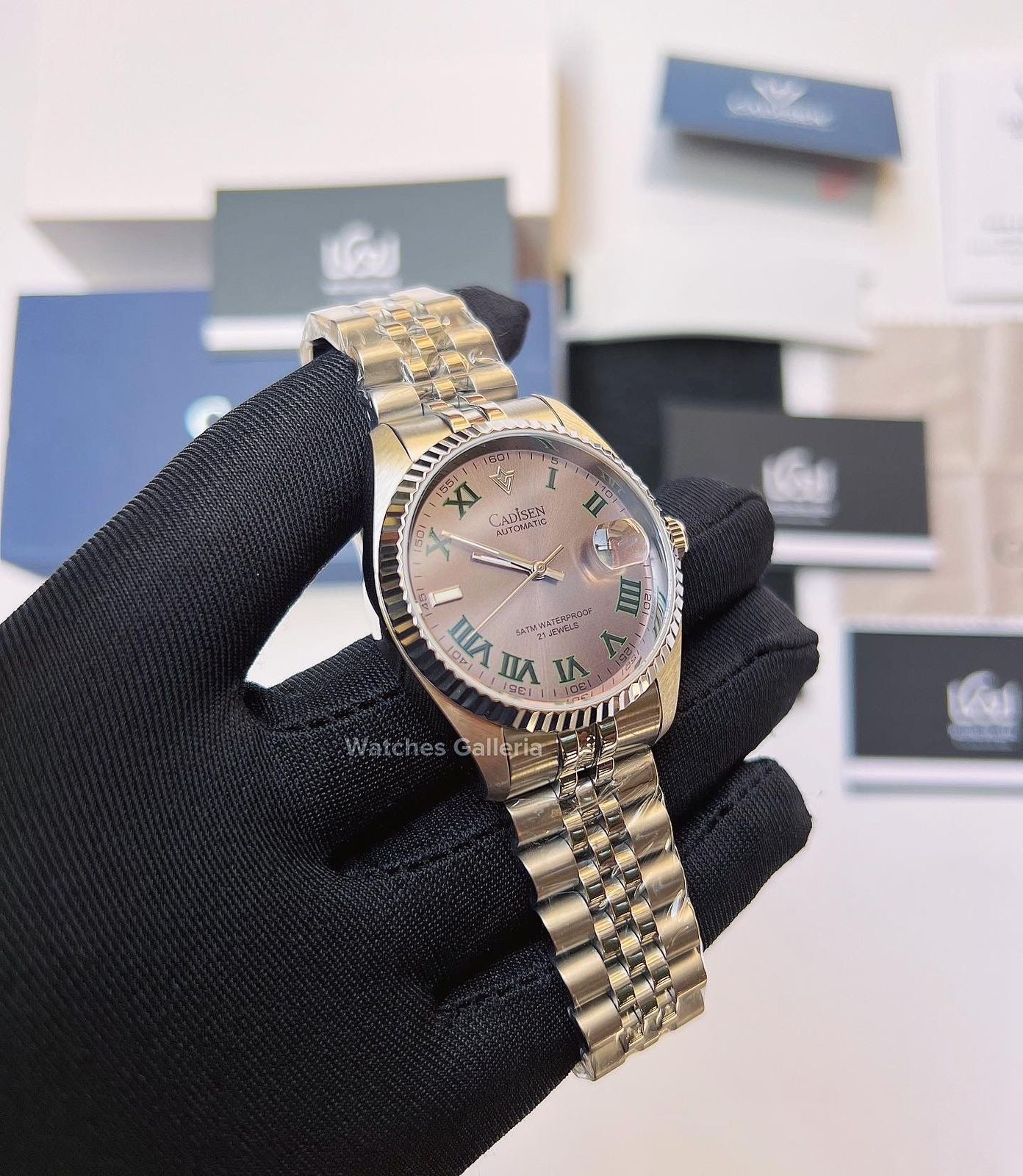 Cadisen Datejust Wimbeldon Automatic (Silver) C8211