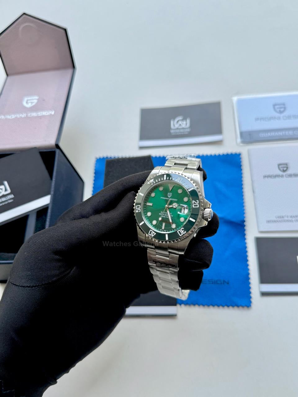 Pagani Design Watch PD1639 Submariner Automatic (Hulk) Pagani Design in Pakistan