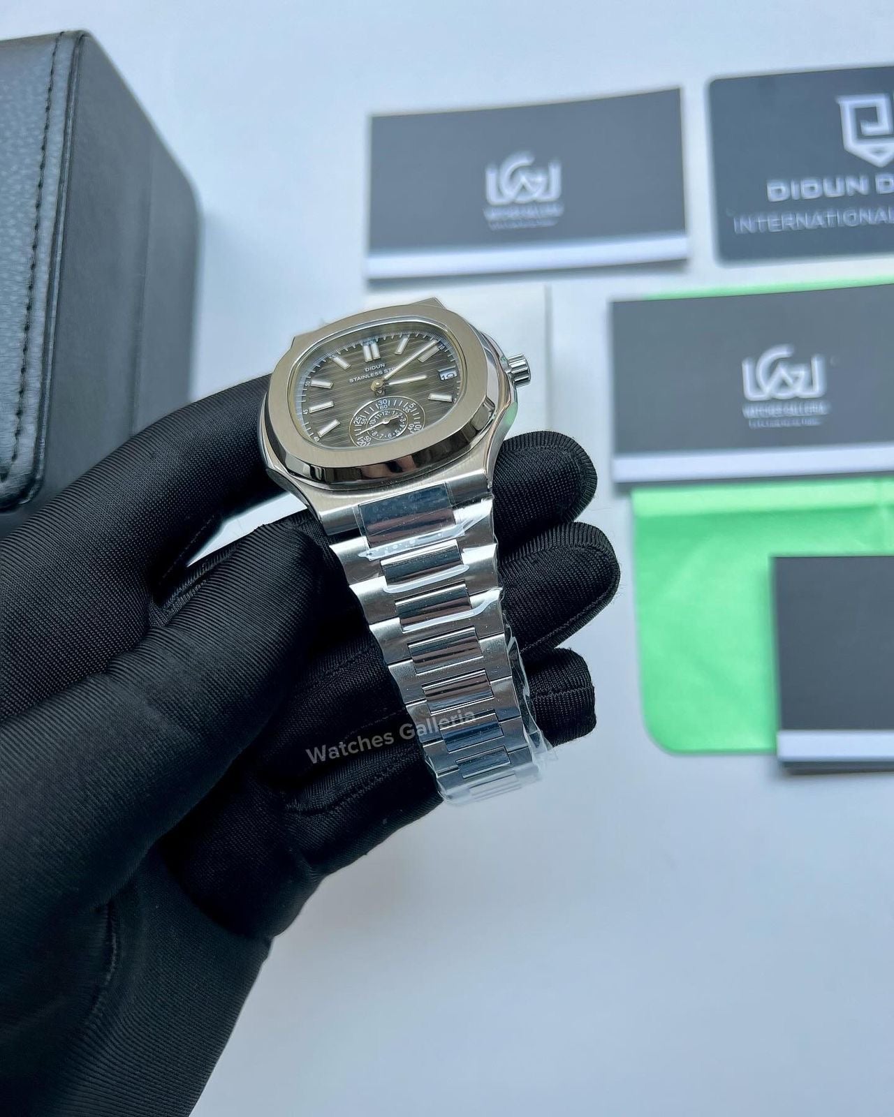 Didun Nautilus Sub Dial Quartz (Black) PD49 Watches Galleria