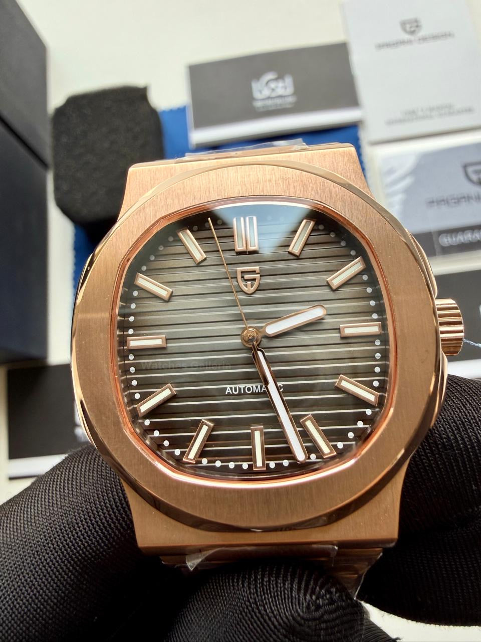 Pagani Design PD1728 Nautilus Automatic (Rose Gold Black Gradient) Pagani Design in Pakistan