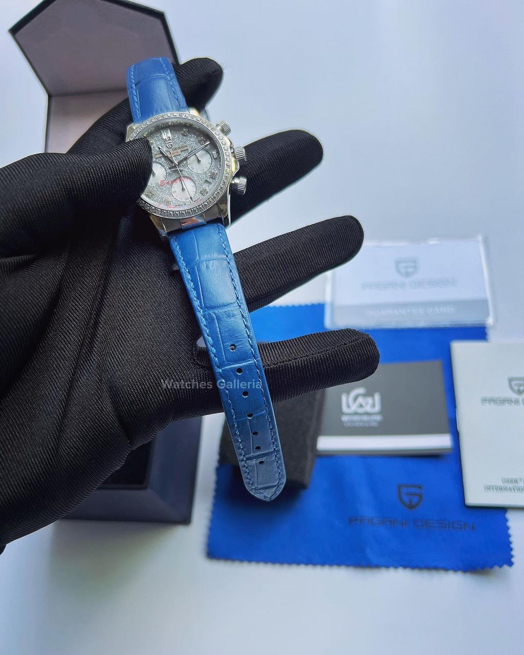 Pagani Design Daytona Stones Quartz Unisex (Blue) PD1730