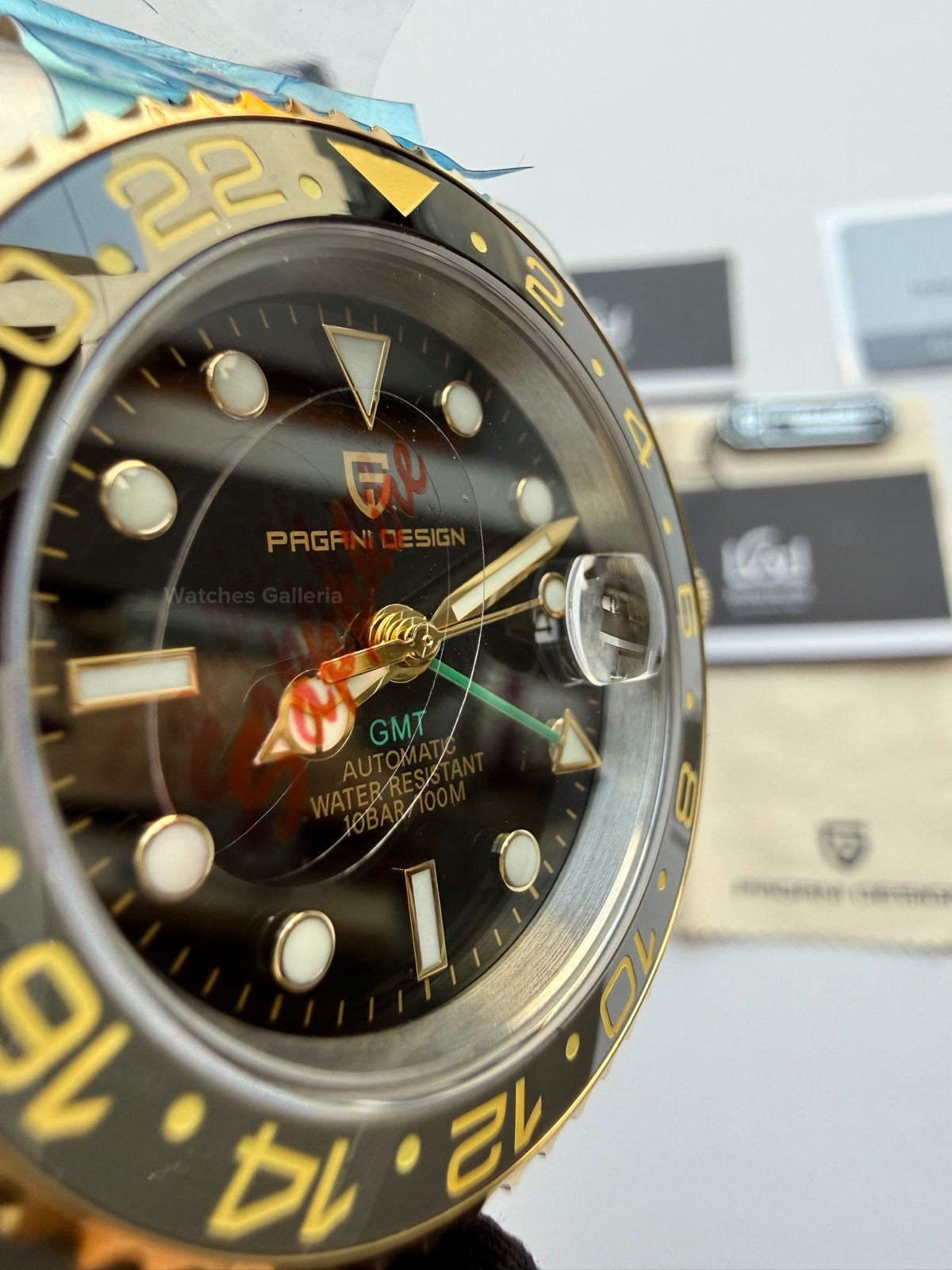 Pagani Design PD1662 GMT Master V6 Two Tone in Pakistan – Automatic GMT Luxury Men’s Watch with Sapphire Crystal & Rotating Bezel