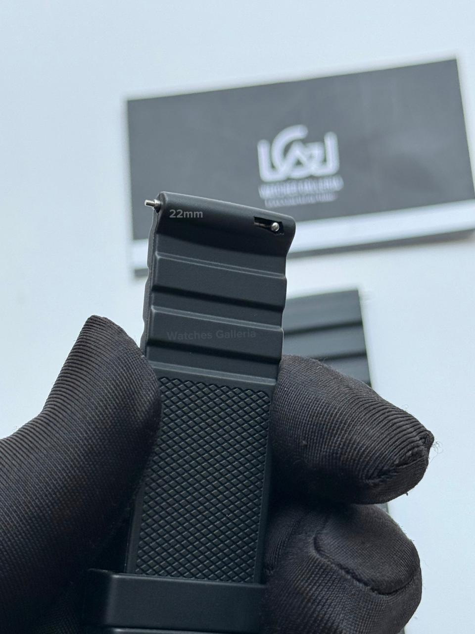 Premium Silicone Rubber Strap 22mm – Quick Release Pin Buckle | Black Buckle | Universal Fit for 22mm Watches