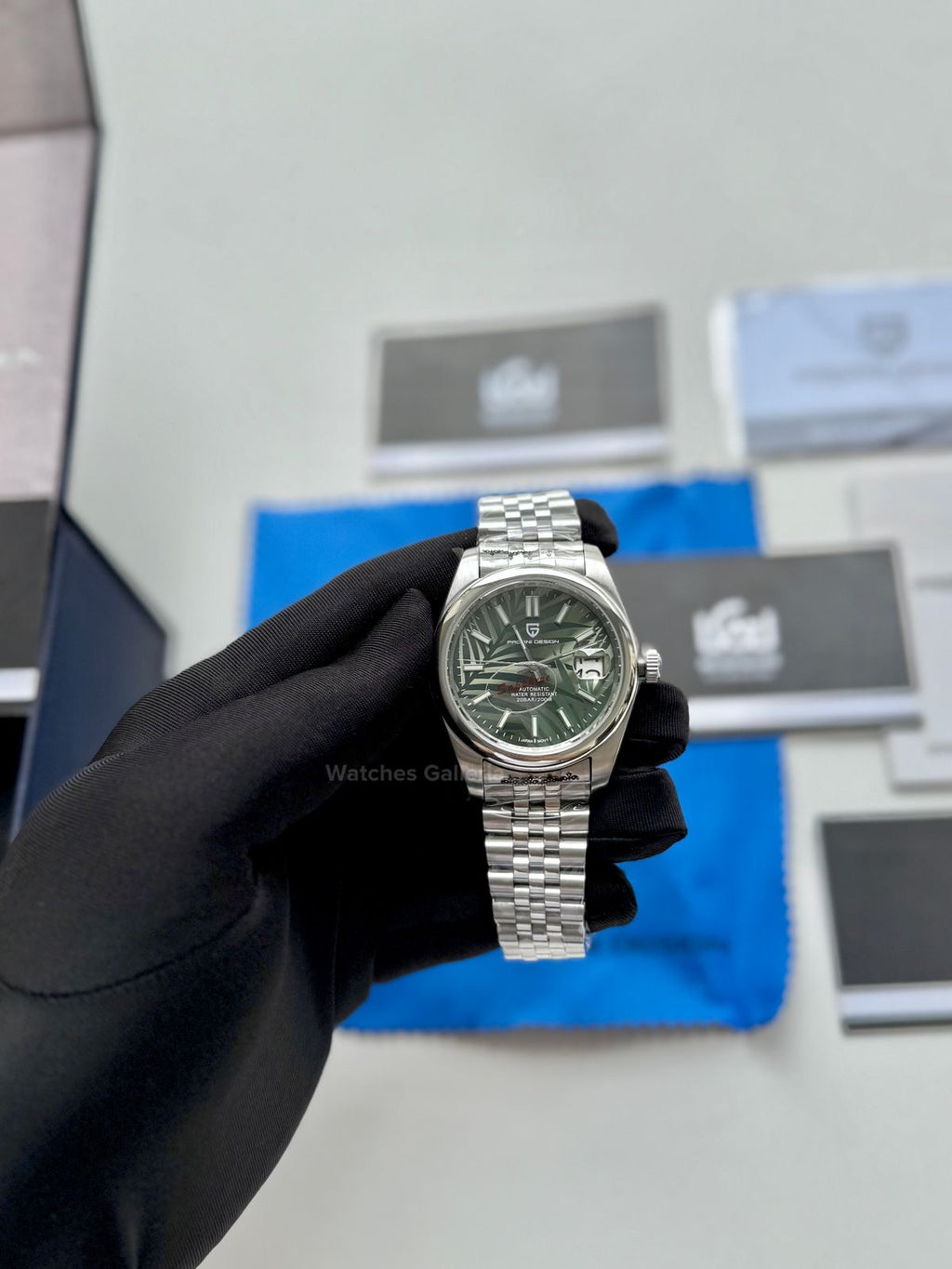 Pagani Design Oyster Perpetual Jubilee Automatic PD1715 Palm Dial (Green) Pagani Design in Pakistan