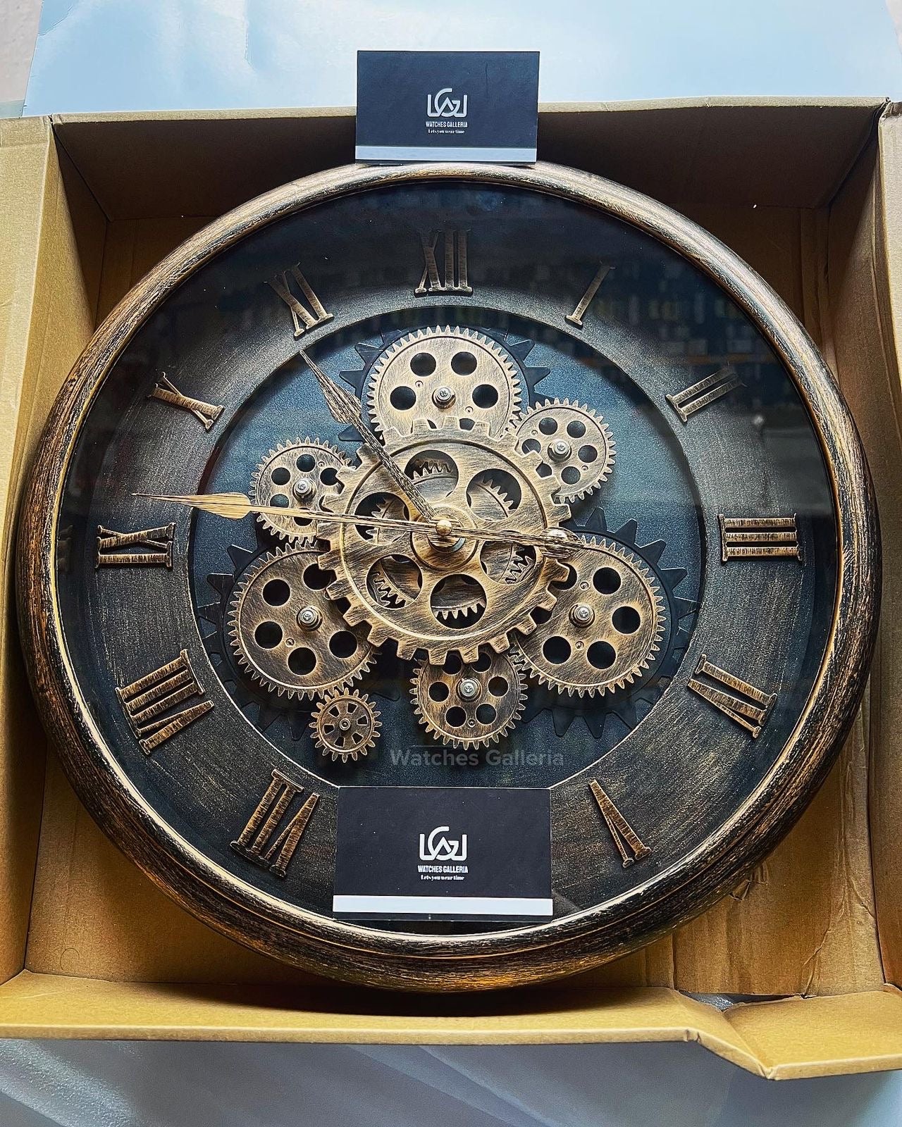 Wall Clock Engine Design (Brown)
