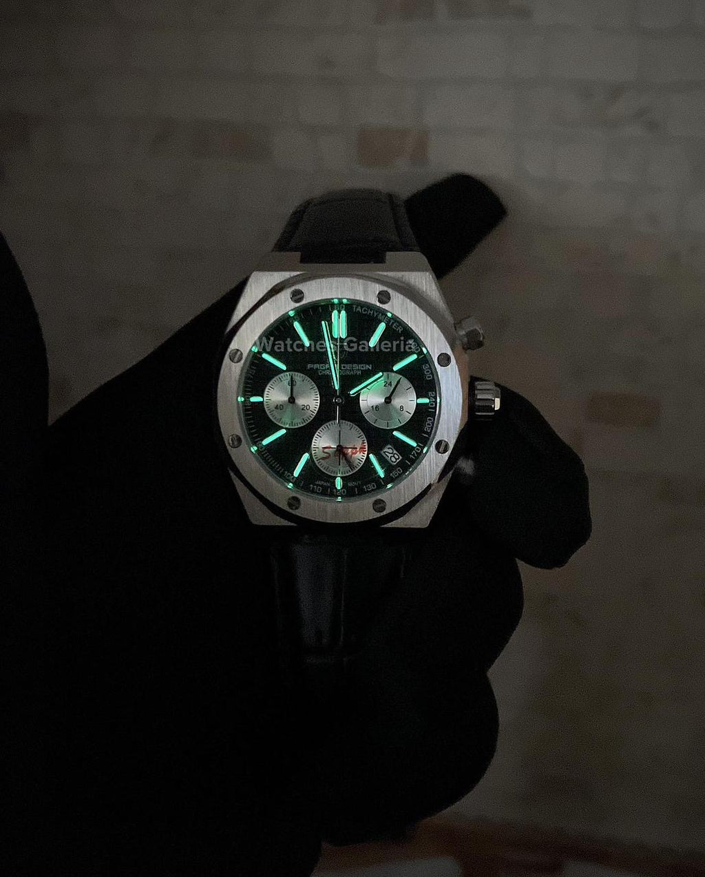Pagani Design Royal Oak Chronograph Quartz (Black) PD1707