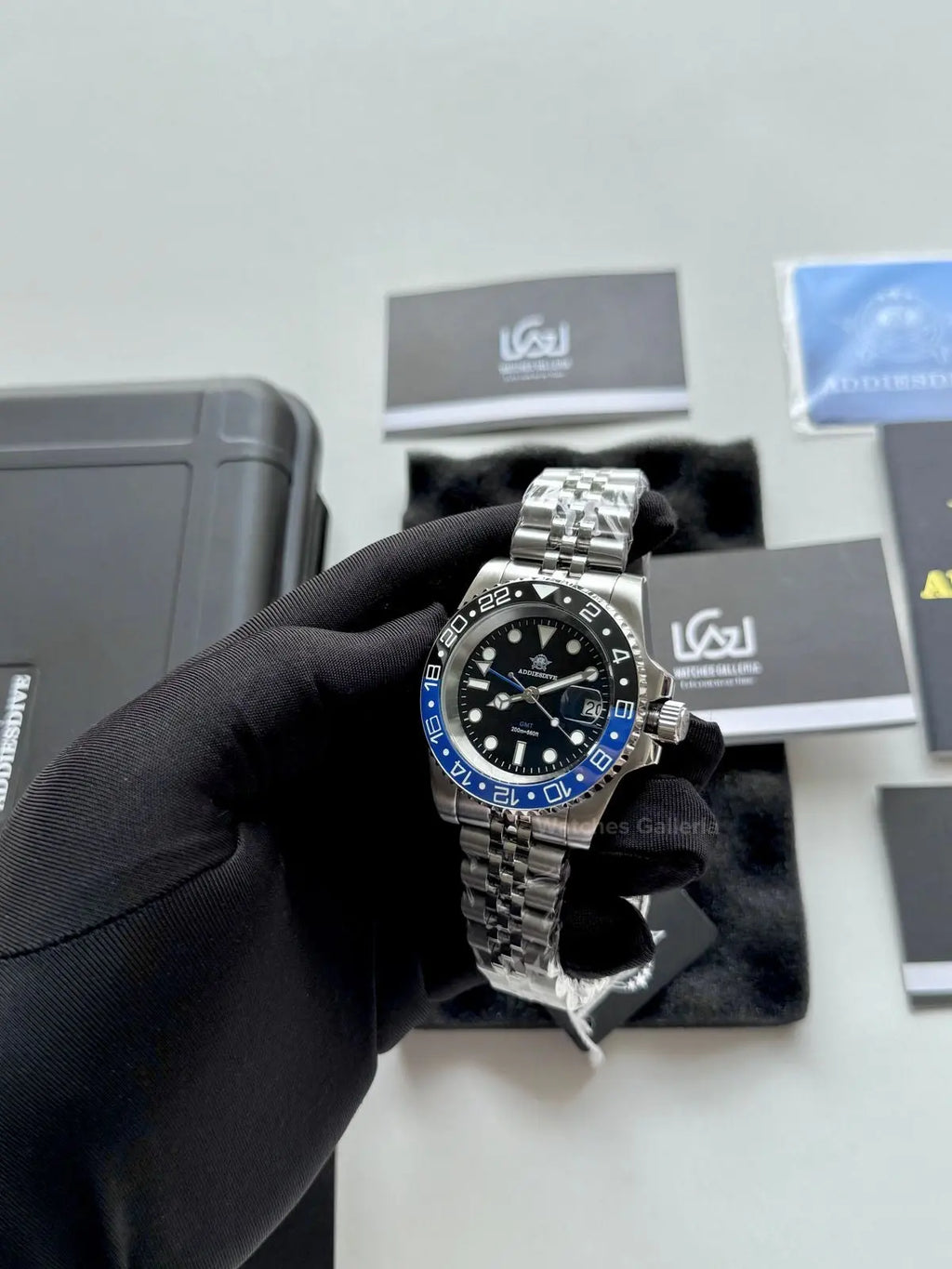 Addiesdive GMT Master Quartz (Batgirl) AD2050 Watches Galleria © Copyrights All Right Reserved