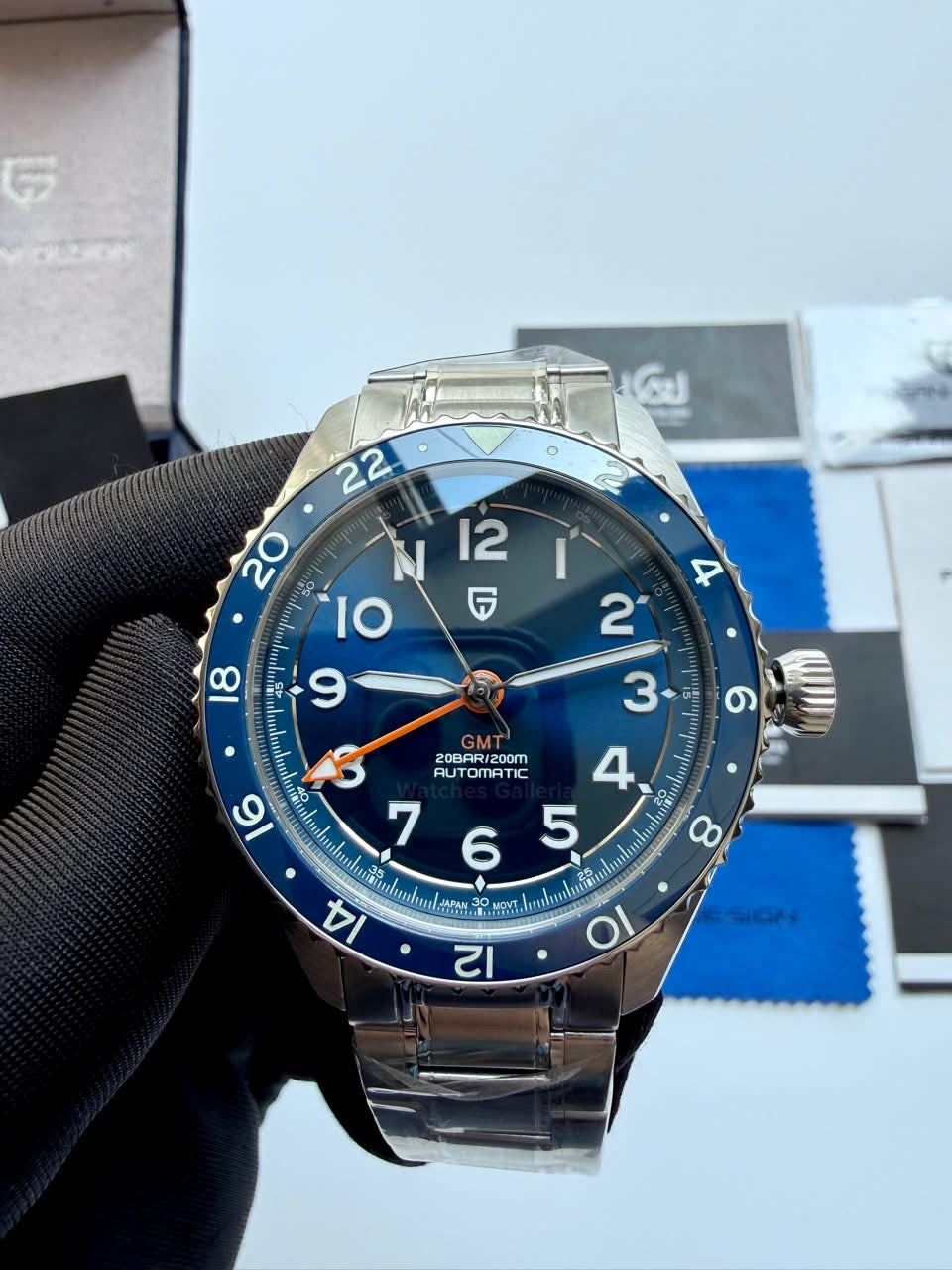 Pagani Design PD1784 GMT Automatic Watch – Seiko NH34 Dual Time Zone | 200M Waterproof Sapphire Crystal | Ceramic Bezel Luxury Sports Watch | Pagani Design Pakistan