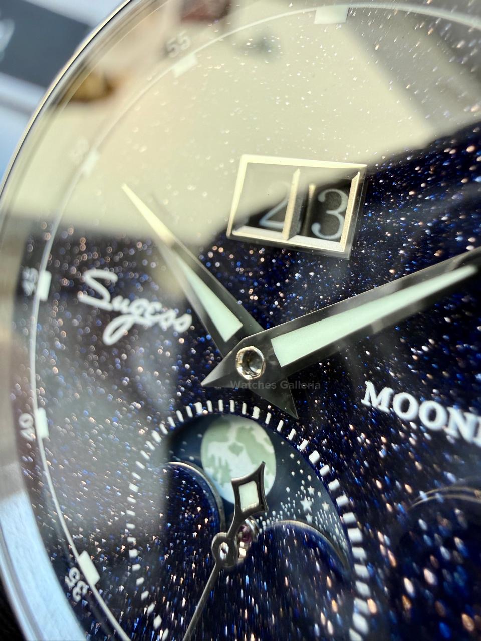 Sugess S401B Brown Leather Moonphase Watch in Pakistan – Luxury Men’s Automatic Mechanical Watch with Starry Sky Dial
