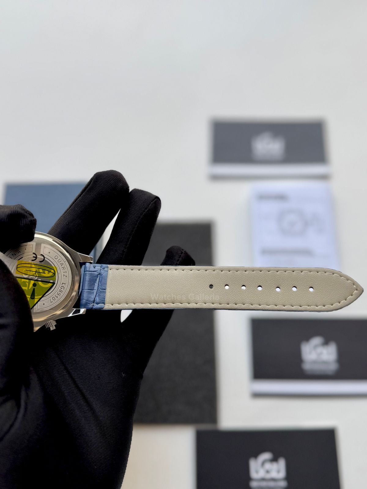 Lige Watch LG89107 Moonphase Chronograph (Blue/Silver) Lige Watch in Pakistan