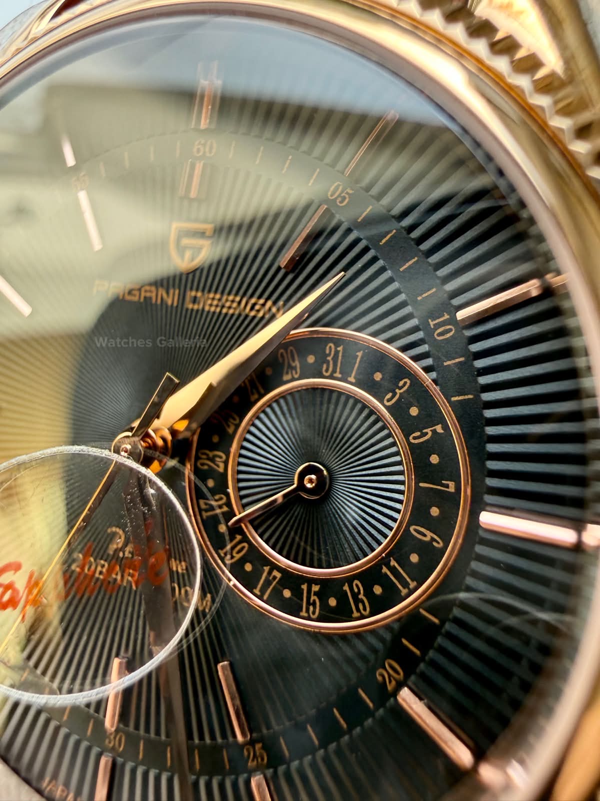 Pagani Design PD1689 Classic Dress Watch 40mm – Seiko VH65 Quartz Movement, Sapphire Glass, 200M Water Resistance, Leather Strap