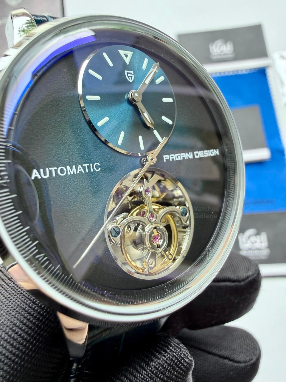 Pagani Design PD1796 Tourbillon Blue in Pakistan – Luxury Automatic Mechanical Men’s Watch with Sapphire Crystal & Exhibition Back