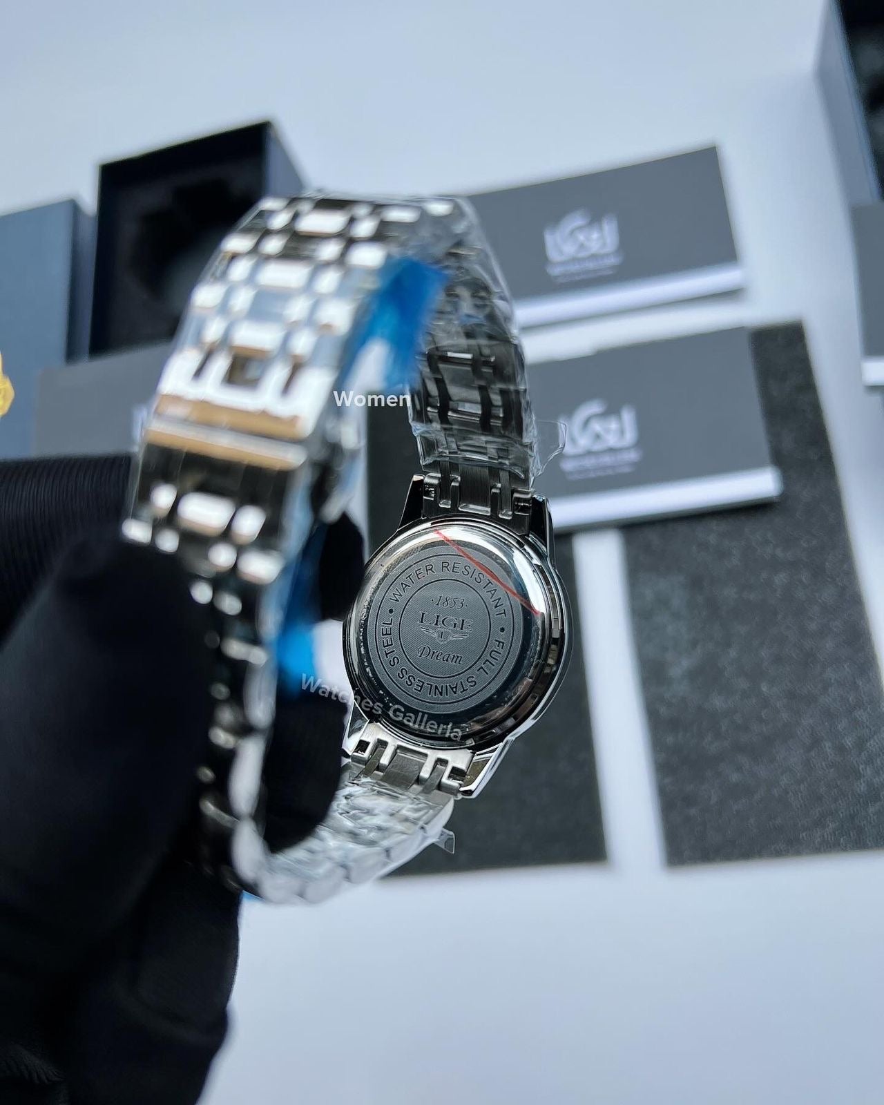 Lige Date Day Couple Watch (Silver) Lige9846 Lige10007L