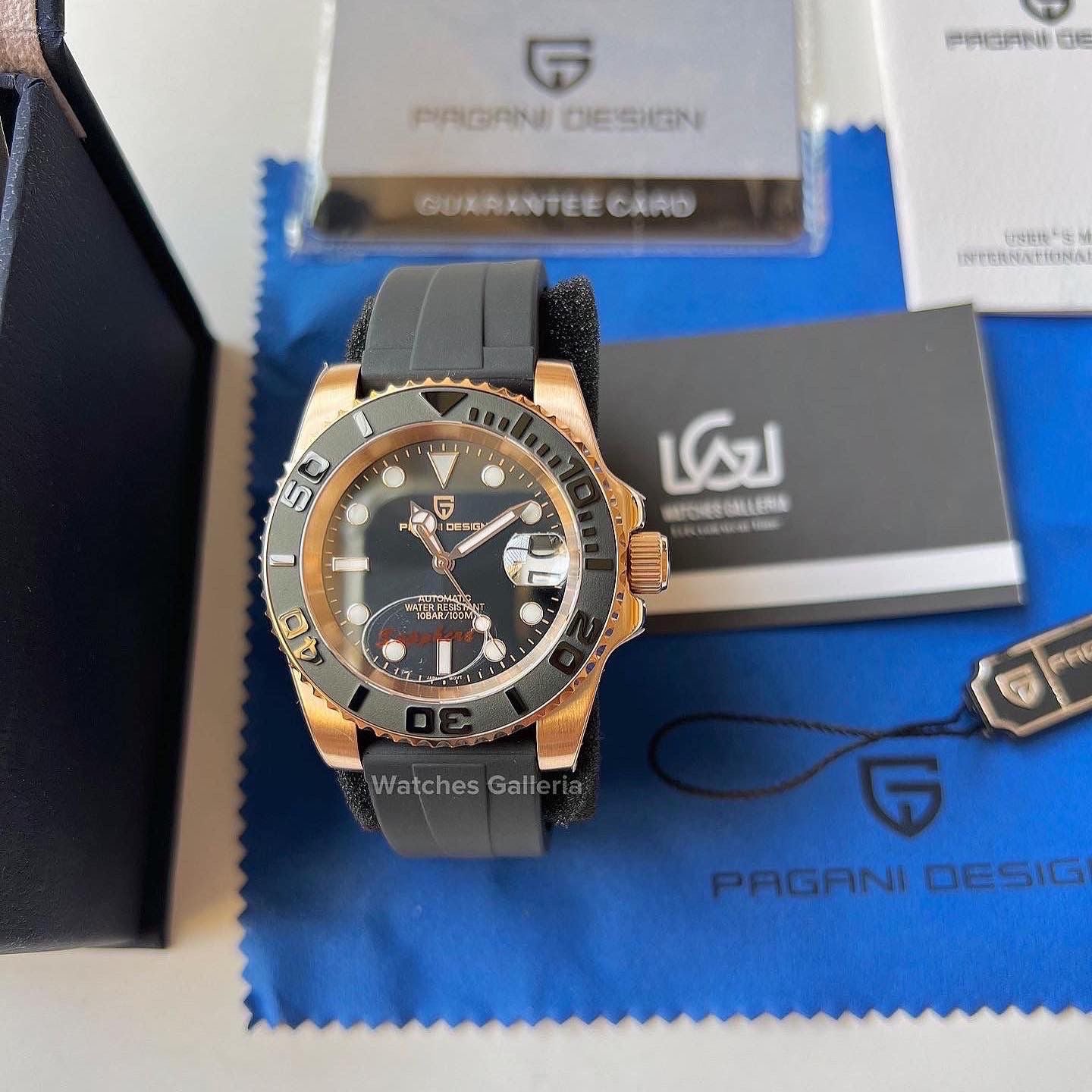 Pagani Design YachtMaster Automatic (Gold Black) PD1651