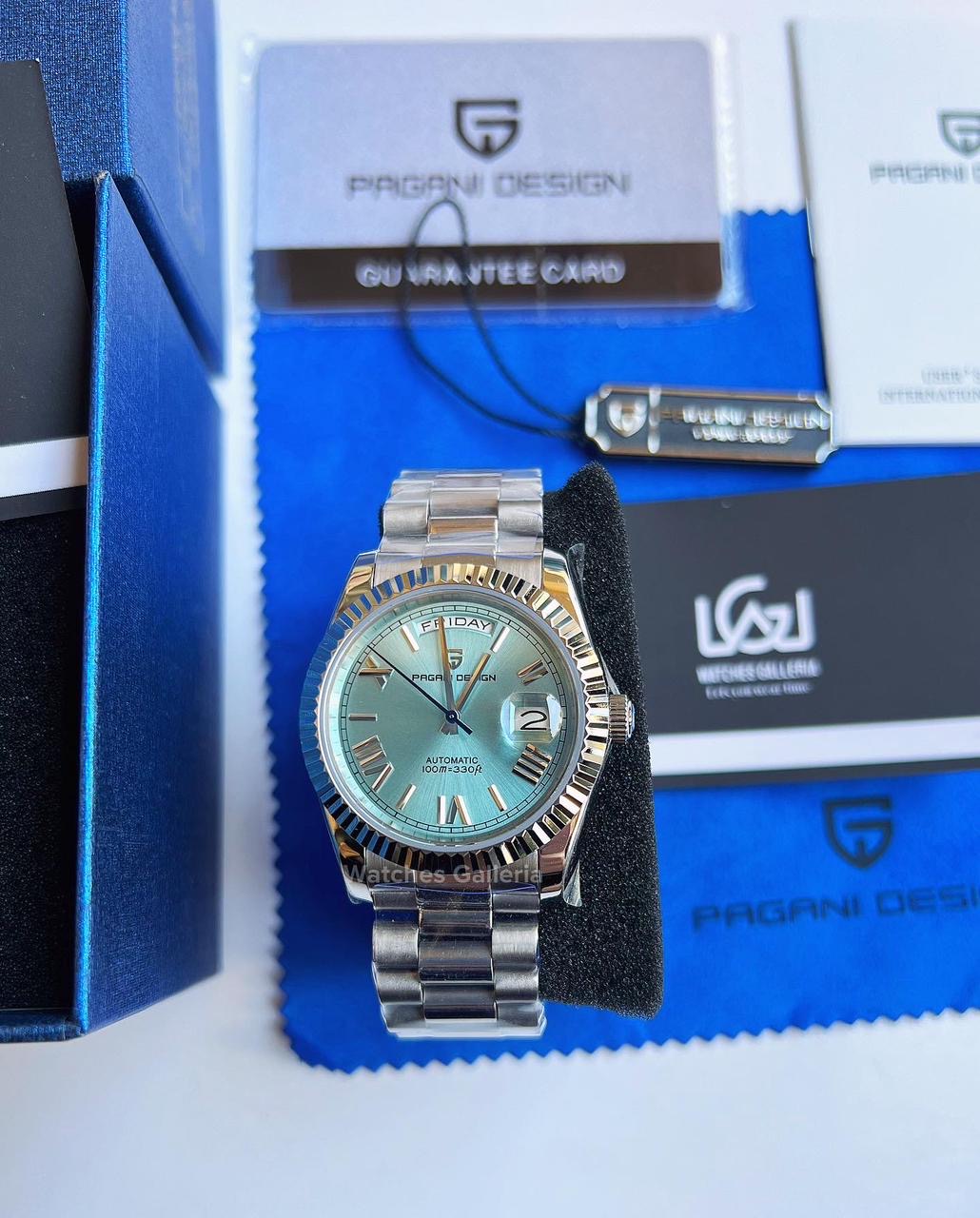 Pagani Design Date Day Automatic 36mm (Ice Blue) PD1752
