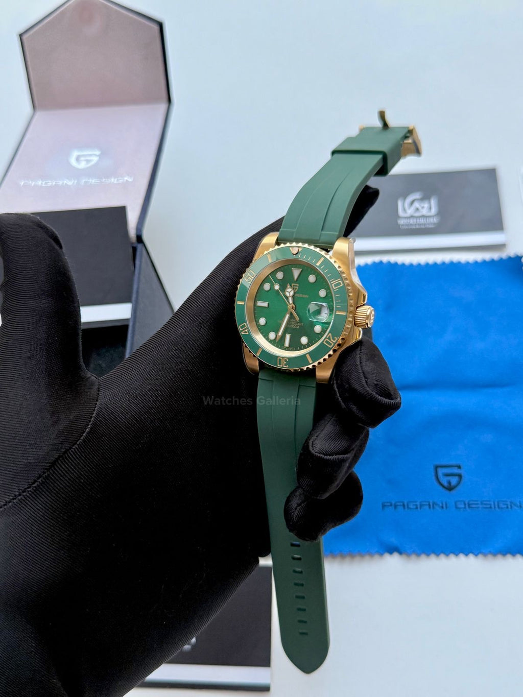 Pagani Design Hulk PD1661 Gold (Silicon Straps Edition Exclusive) Pagani Design in Pakistan