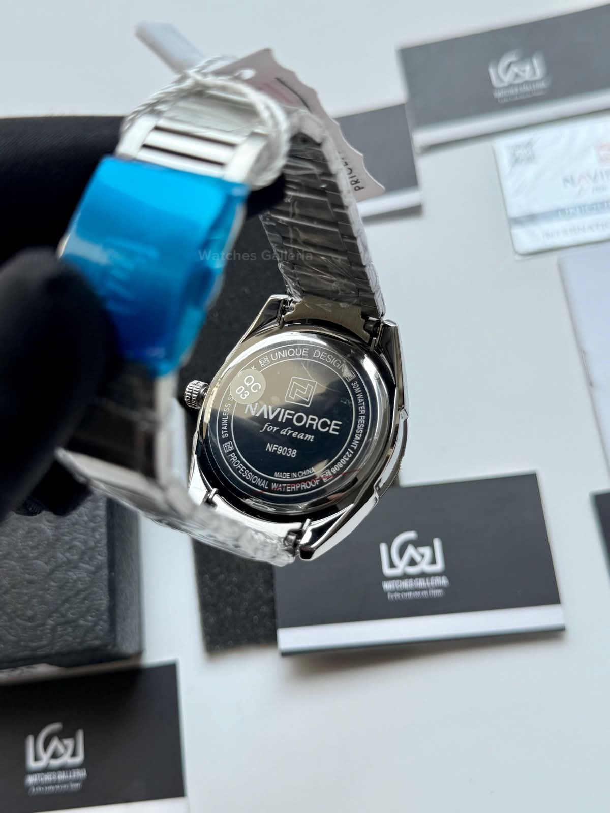 Naviforce NF9038M Original Men’s Watch Silver – Japanese Movement, Mineral Glass & Water Resistant