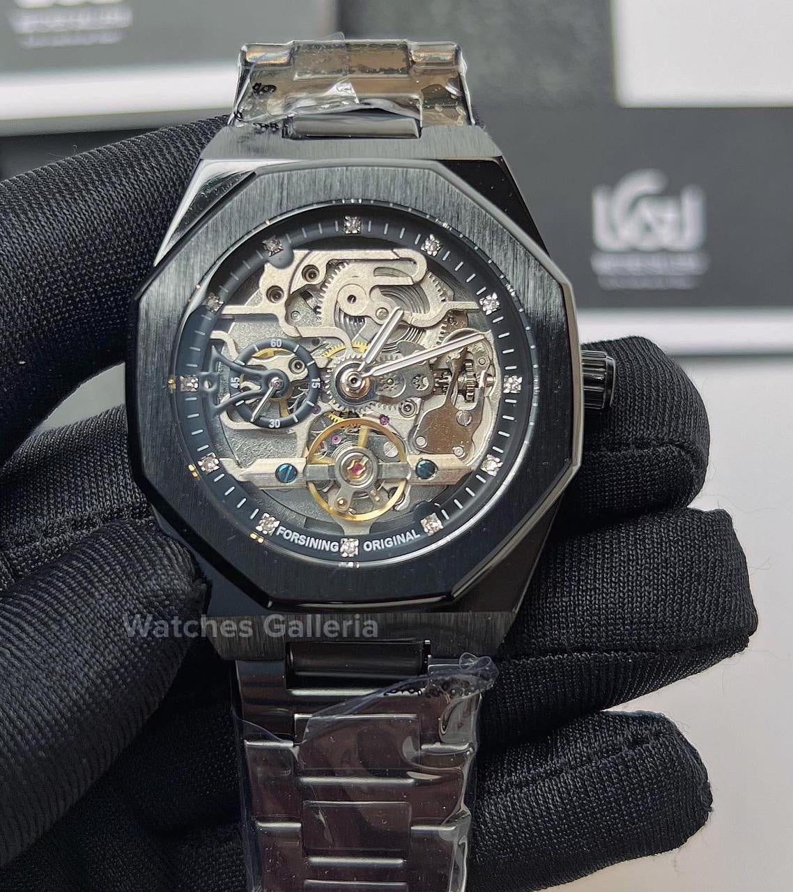 Forsining Royal Oak Skeleton Automatic (Black) TM375G