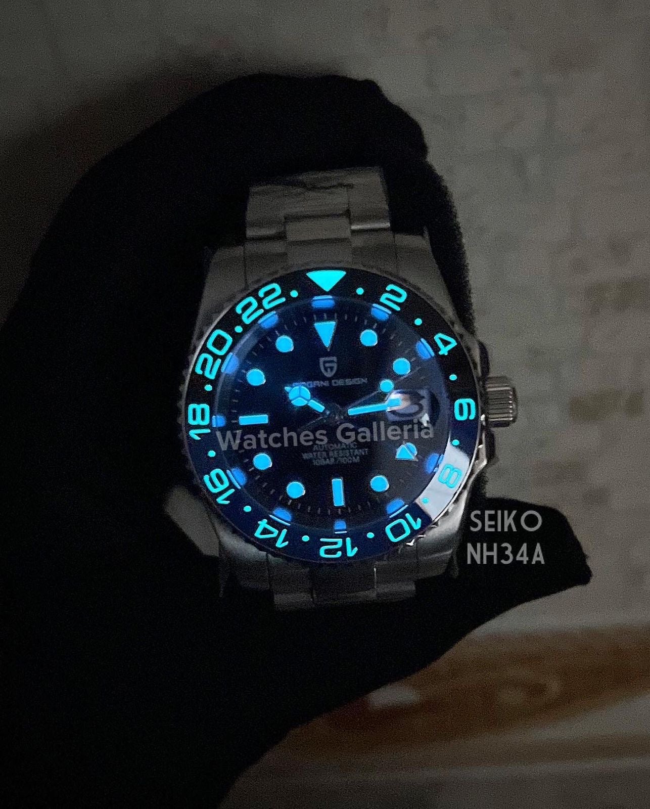 Pagani Design GMT Master V3 Seiko NH34A Automatic (Batman) PD1662A