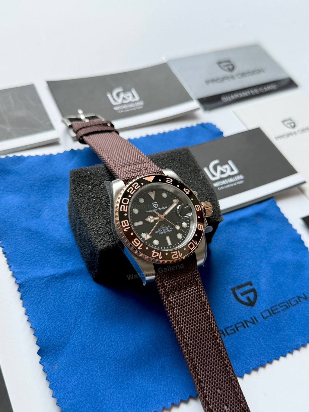 Pagani Design PD1662 GMT Master II Rootbeer Automatic GMT Watch – Limited Edition, Two-Tone Jubilee Stainless Steel Bracelet, Ceramic Rotating Bezel, Sapphire Crystal & Dual Time Zone