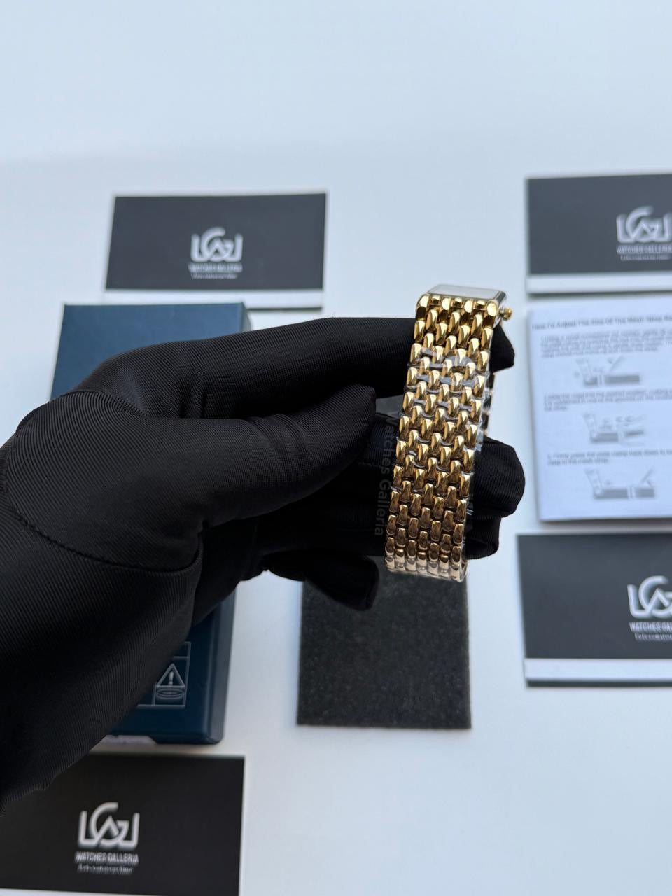 Lige 89156 Tank Women Watch Quartz (Gold/White) Lige Women Watch