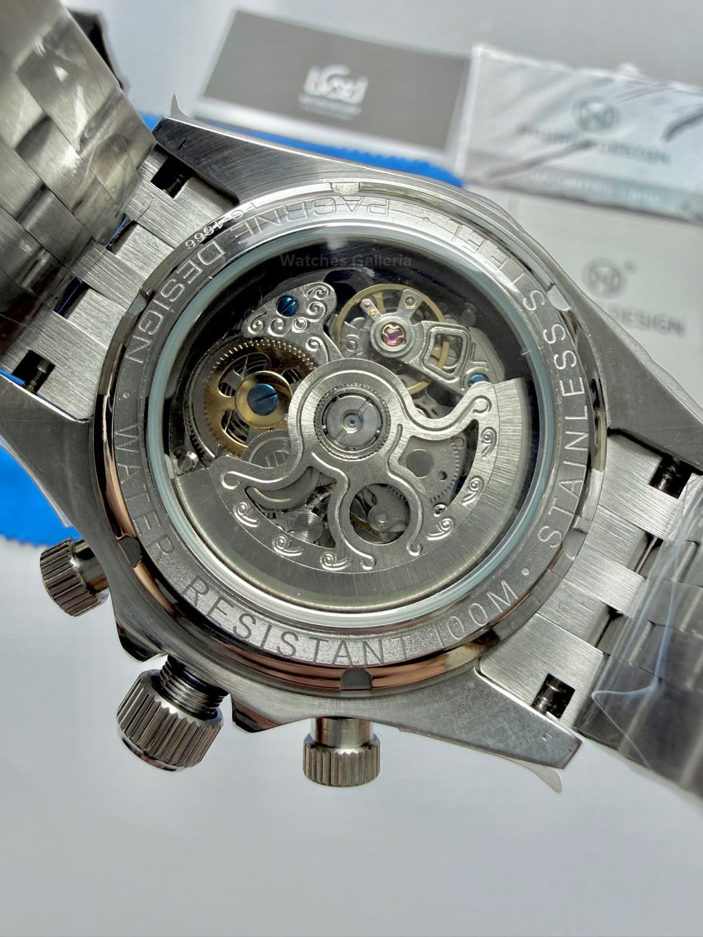Pagani Design PG1666 Daytona Rainbow Limited Edition Black Automatic Chronograph Watch | 40mm Sapphire Crystal | HZ2196G Movement | 100M Water Resistant