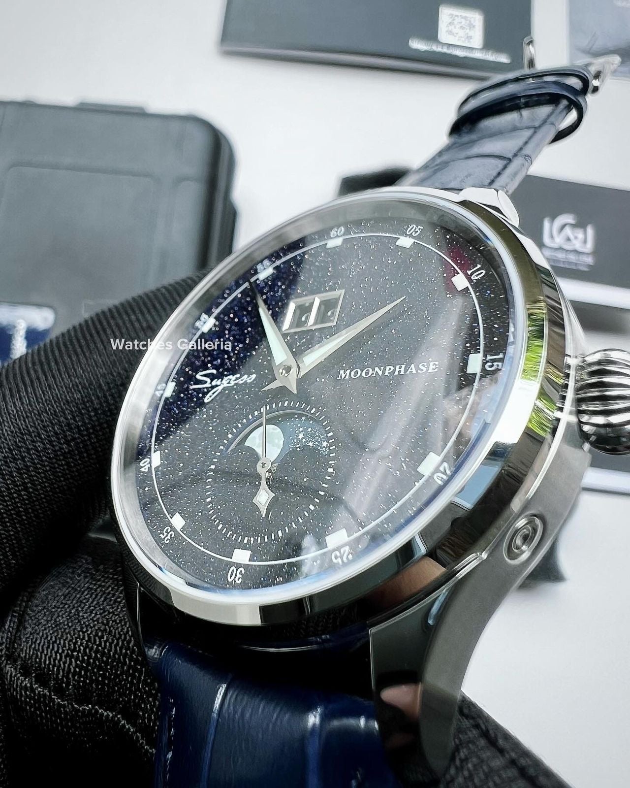 Sugess Moonphase Automatic (Blue) S401B Watches Galleria